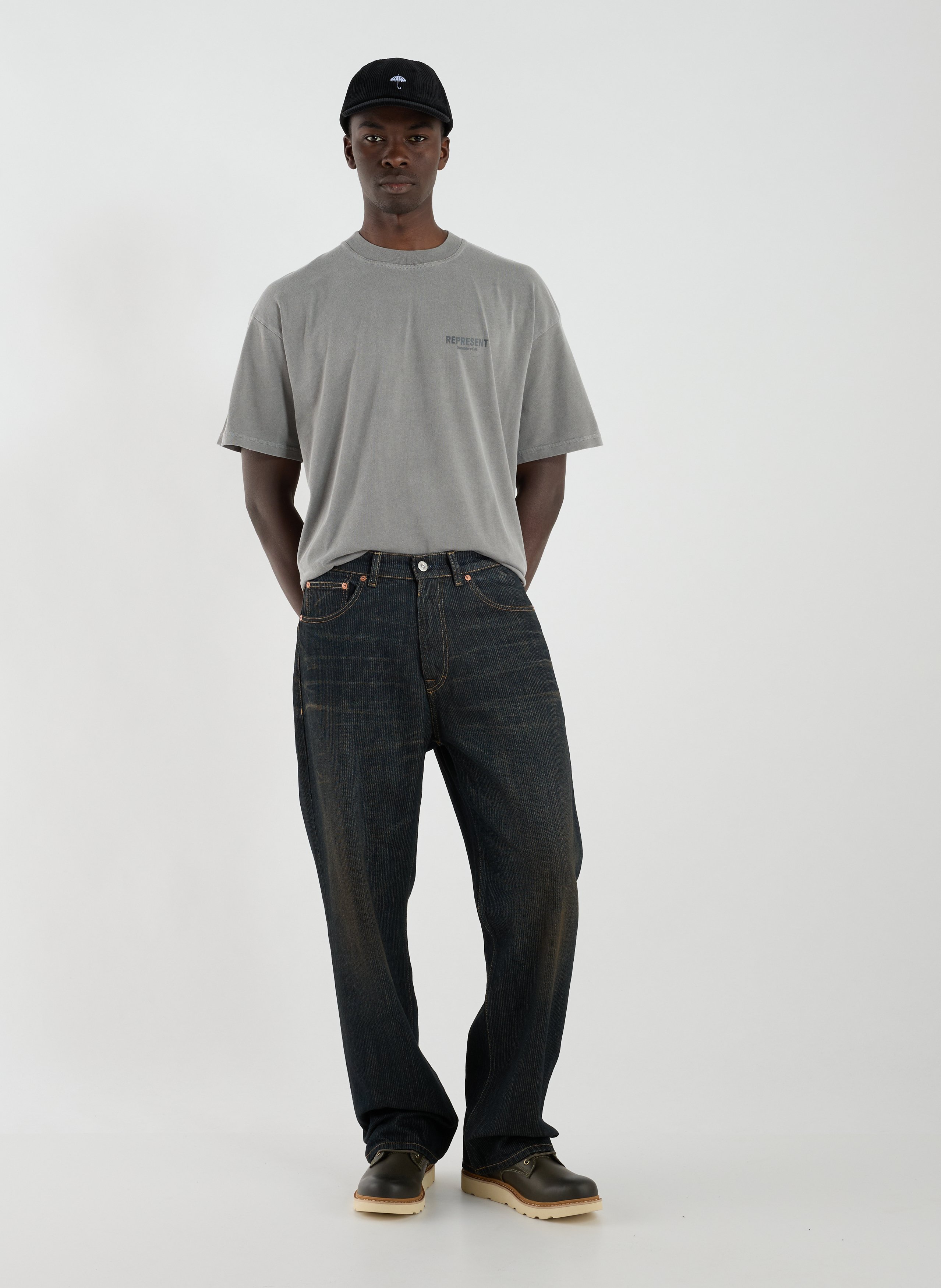 Classic Cotton T-Shirt REPRESENT Grey