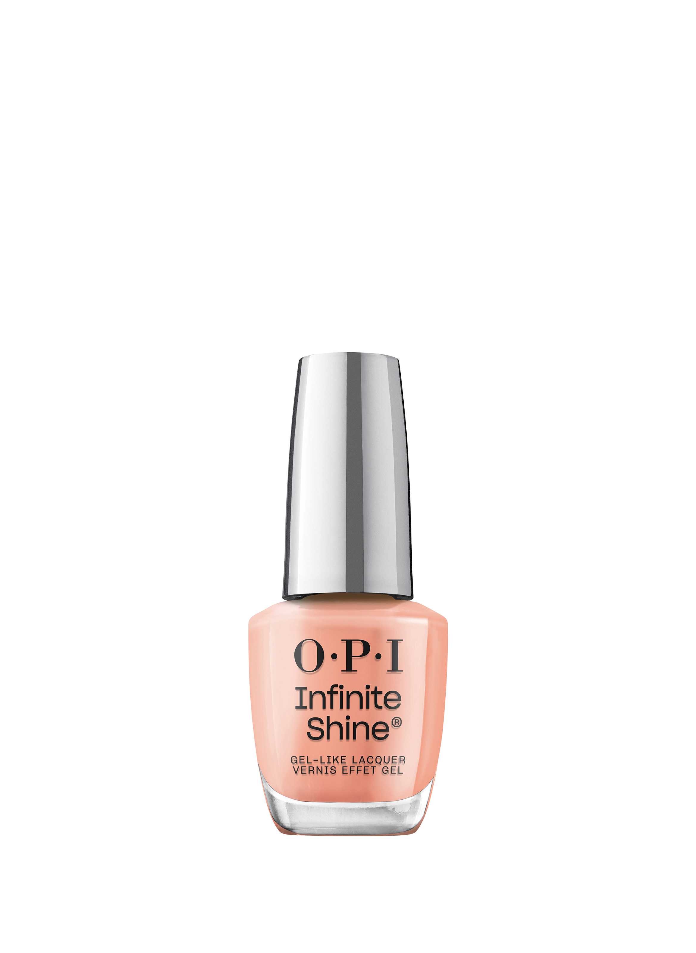 OPI On a Mission
Infinite Shine
Long-lasting gel effect nail polish Orange