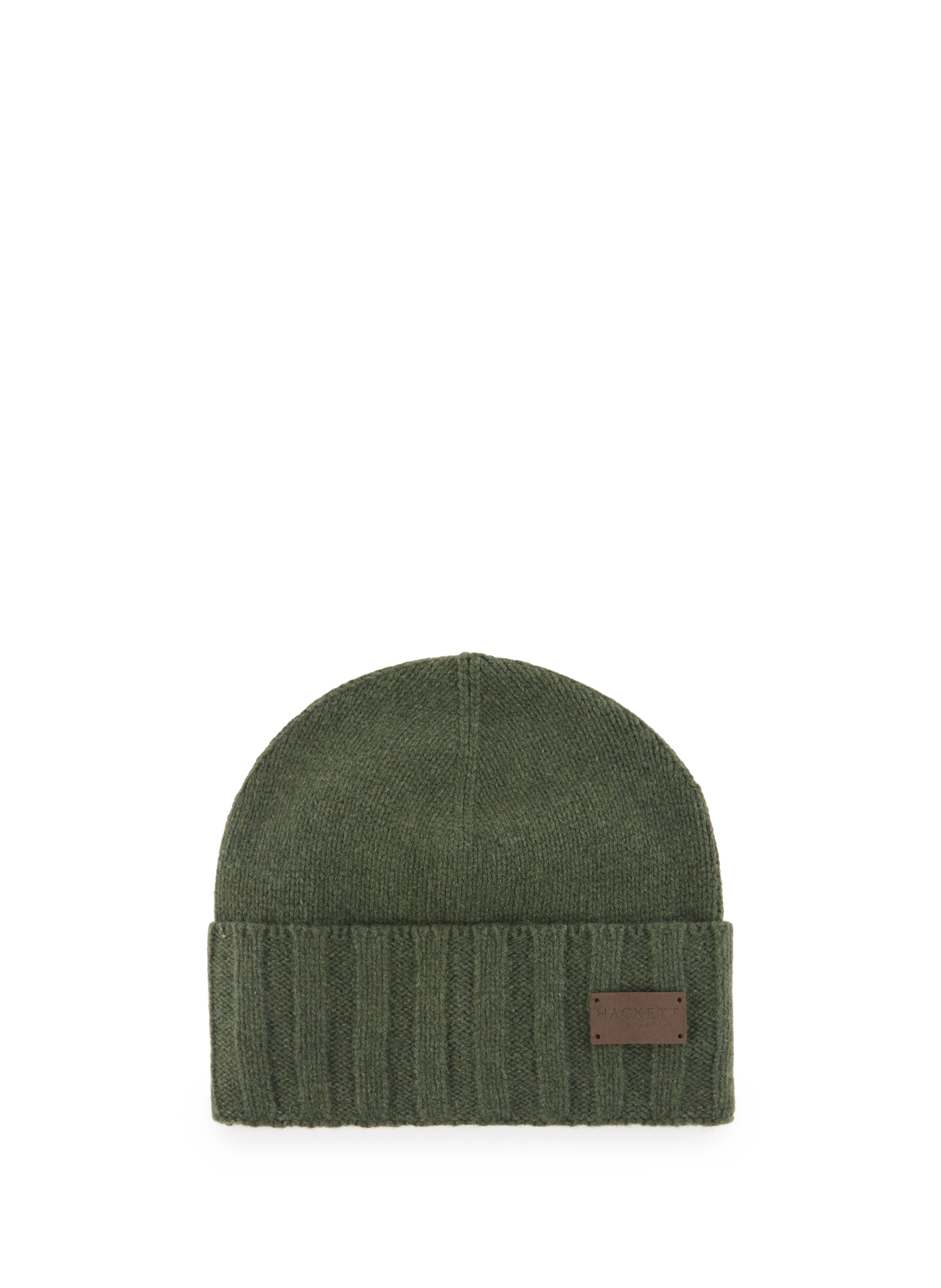 HACKETT Bonnet côtelé en cachemire mélangé Vert