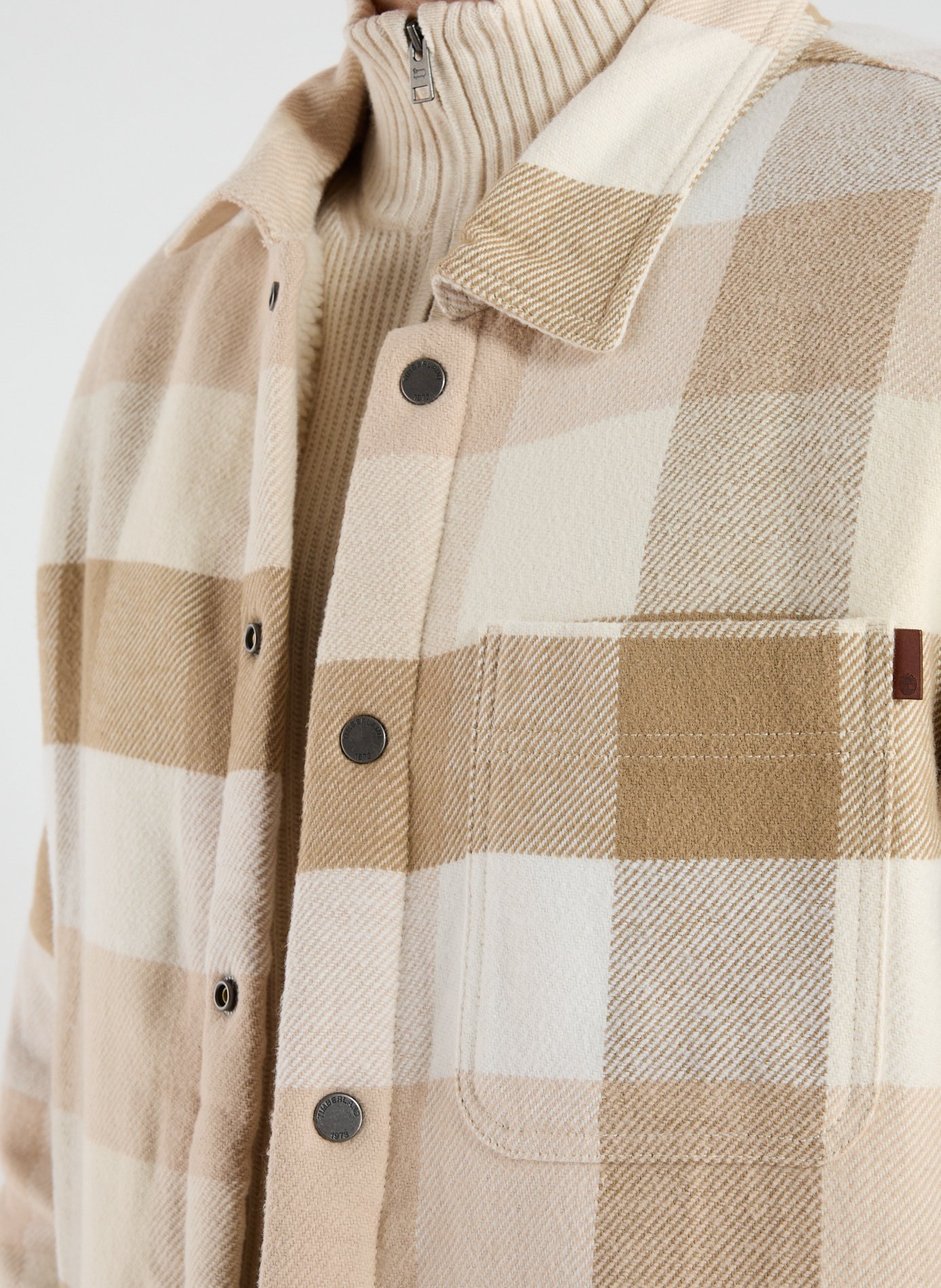 Cotton-lined overshirt TIMBERLAND Beige