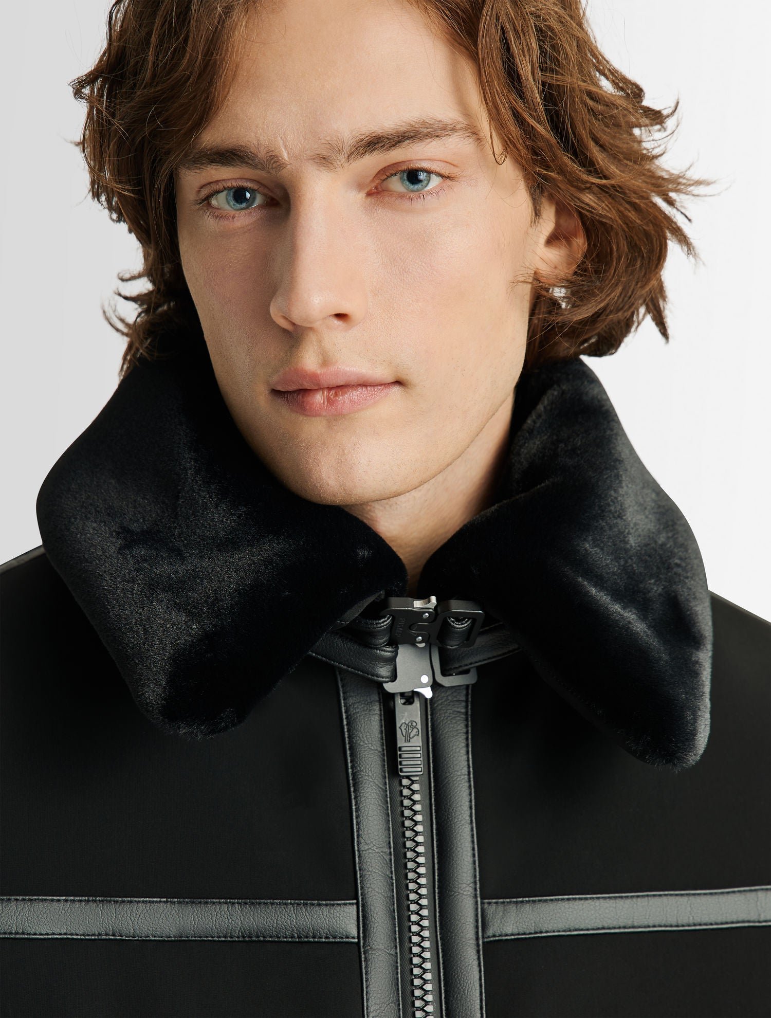 Blouson harlo col tailleur coupe regular FUSALP Noir