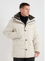 Straight hooded parka | Grey by STRELLSON STRELLSON Straight hooded parka | Grey