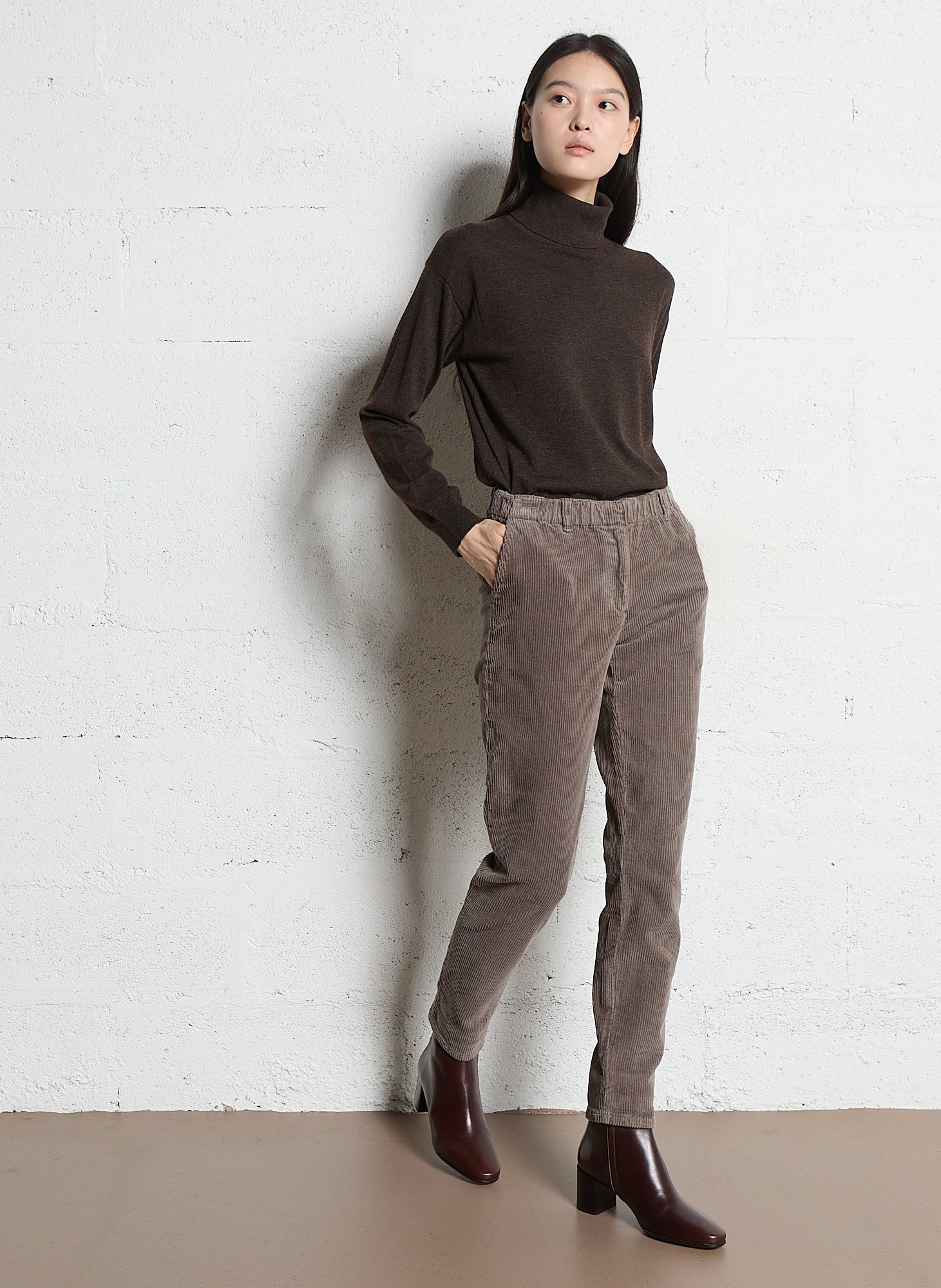 Bottines en cuir n°546 RIVECOUR Marron