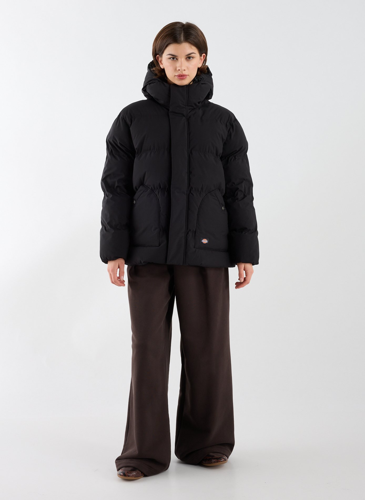 Hooded padded jacket DICKIES Black