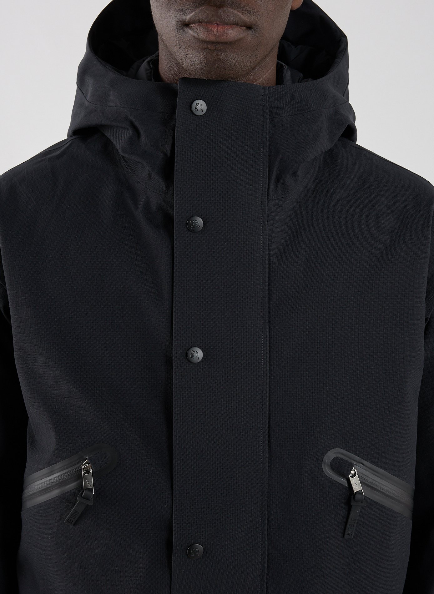 Long parka with hood MTD AIGLE Black