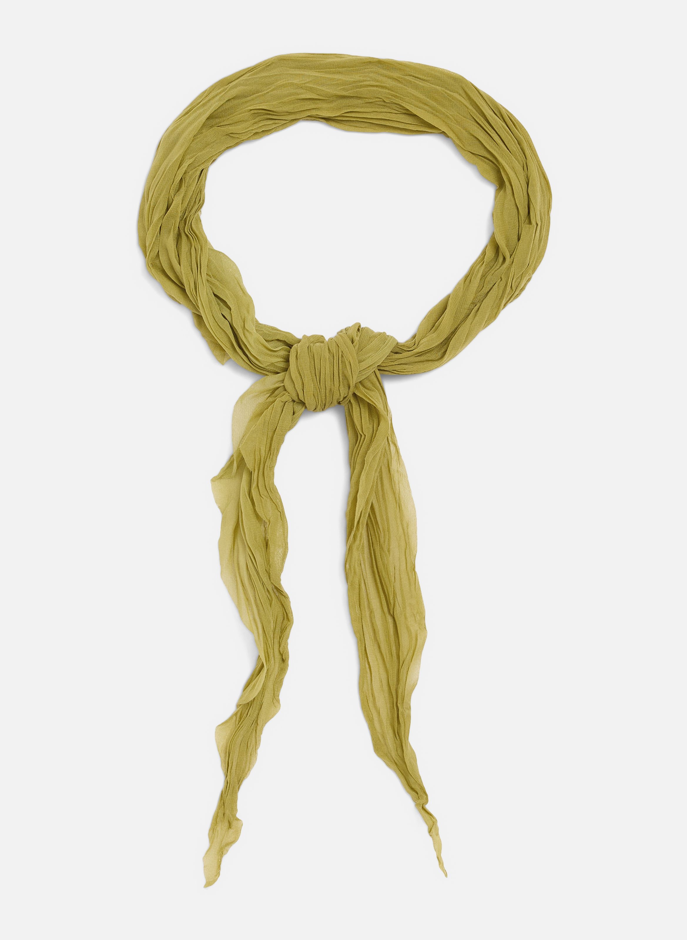 Foulard froissé unisexe AMI PARIS Vert