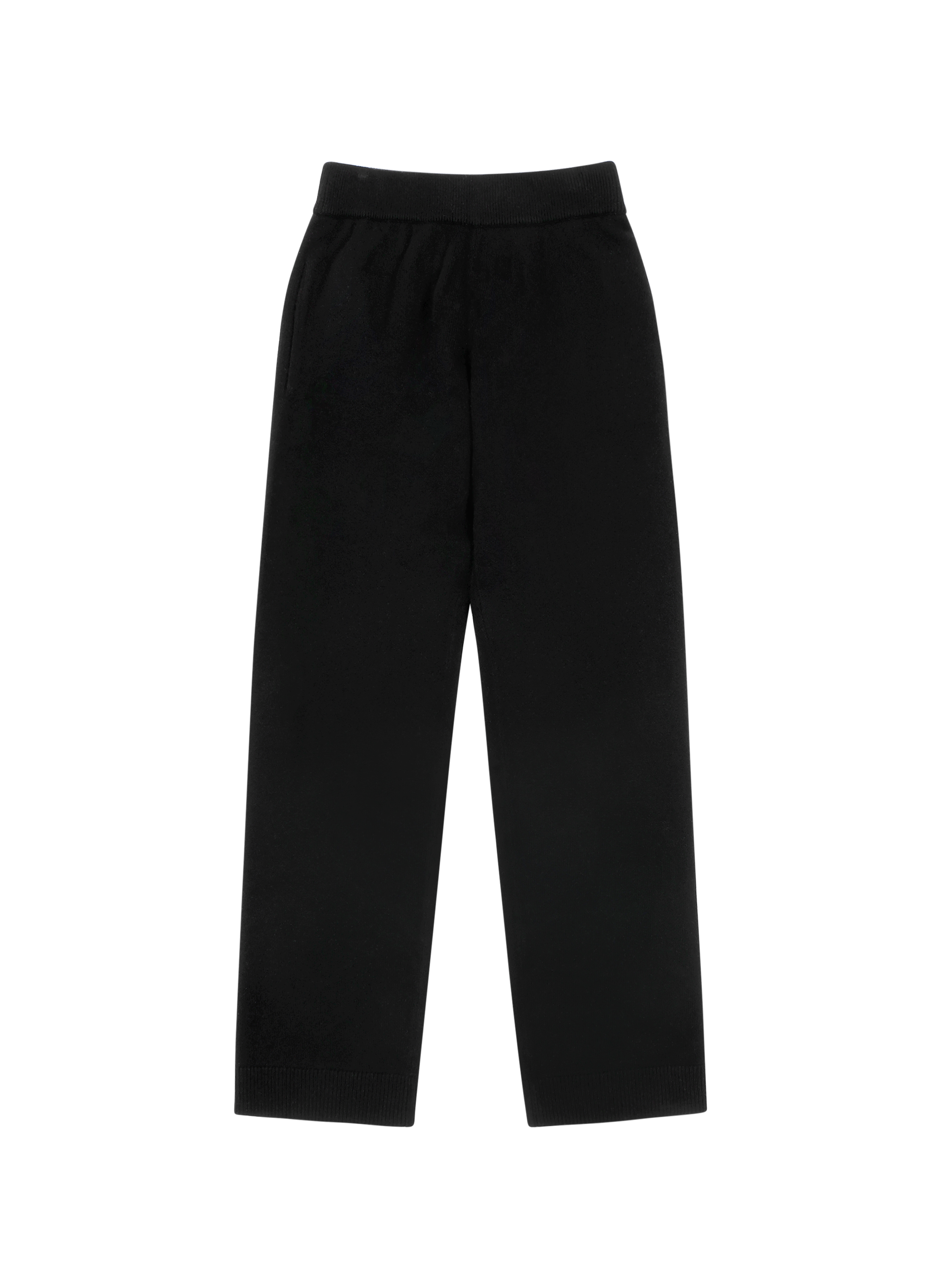 Straight wool trousers in merino and cashmere ENTIRE STUDIOS Black