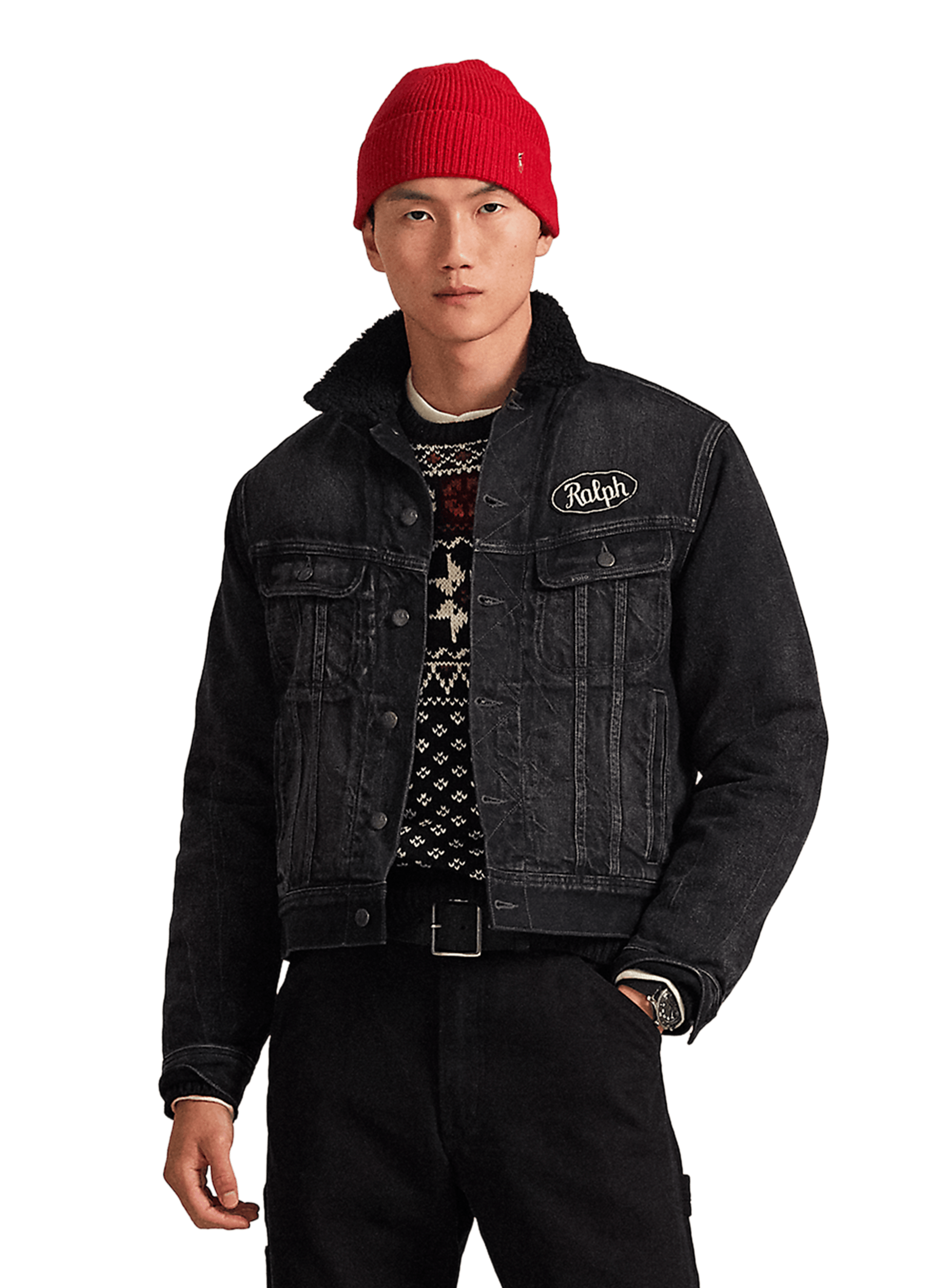 POLO RALPH LAUREN Veste en jean Noir