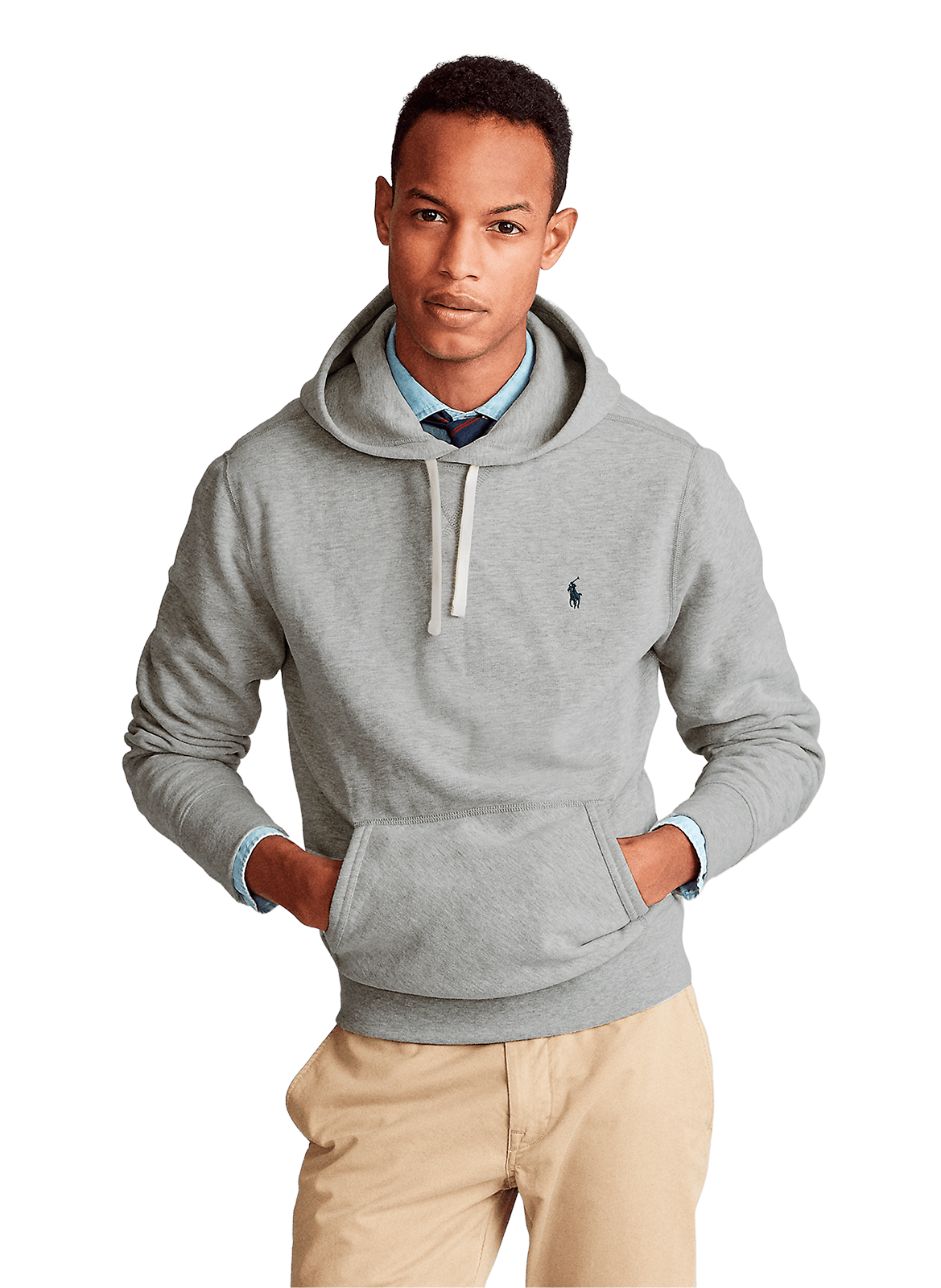 POLO RALPH LAUREN Cotton hoodie Grey
