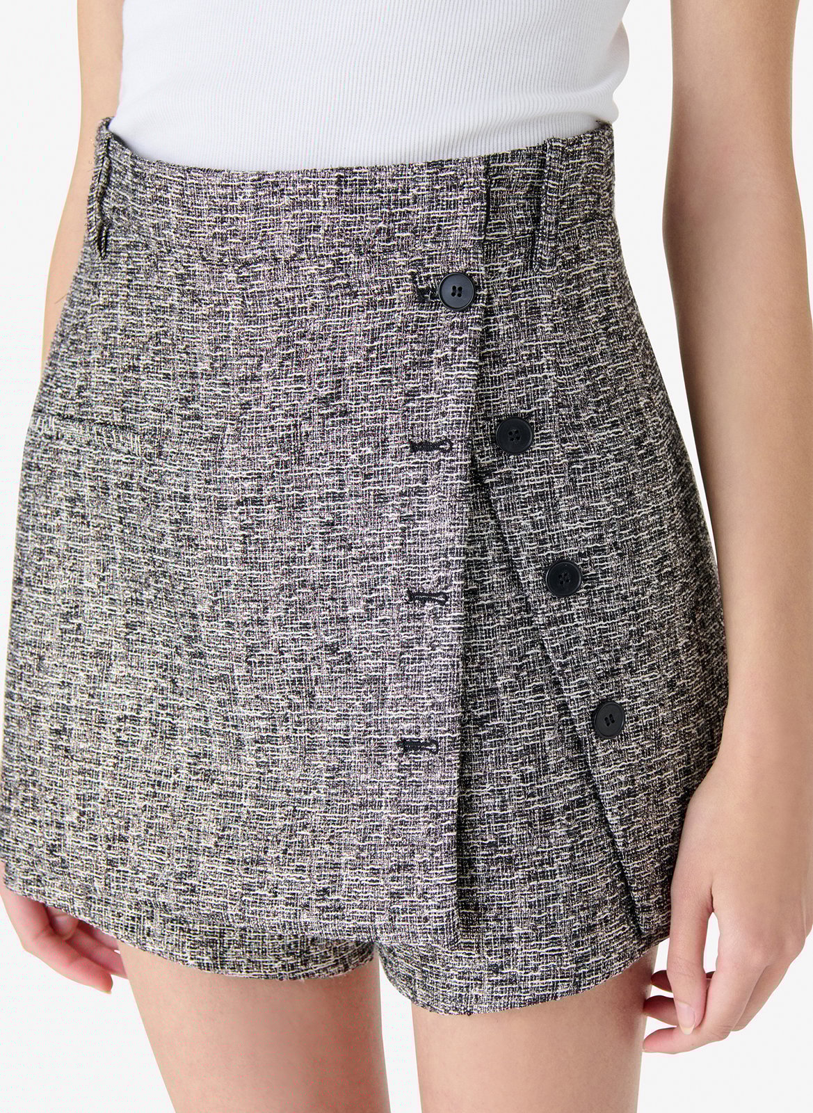 Jupe-short  aspect jacquard seren IRO Noir