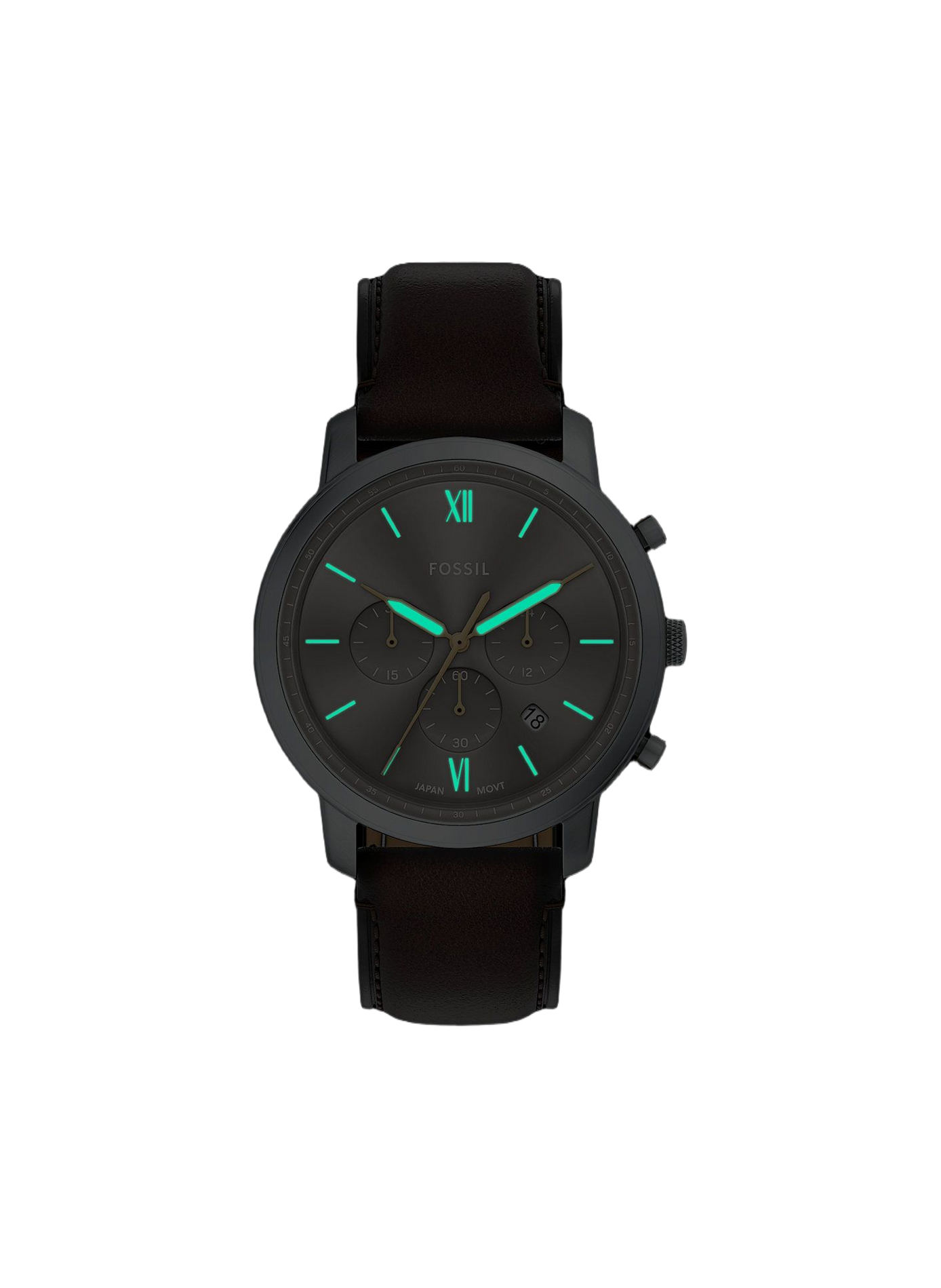 Montre Neutra bracelet en cuir FOSSIL Gris
