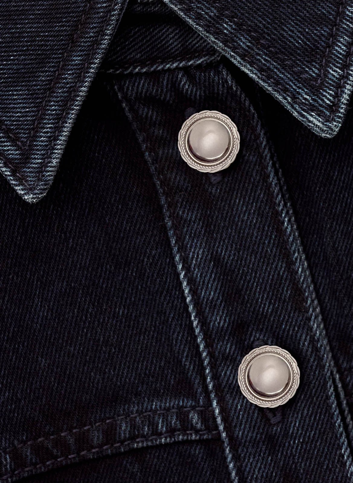 Robe courte chemise en jean tona BA&SH Bleu