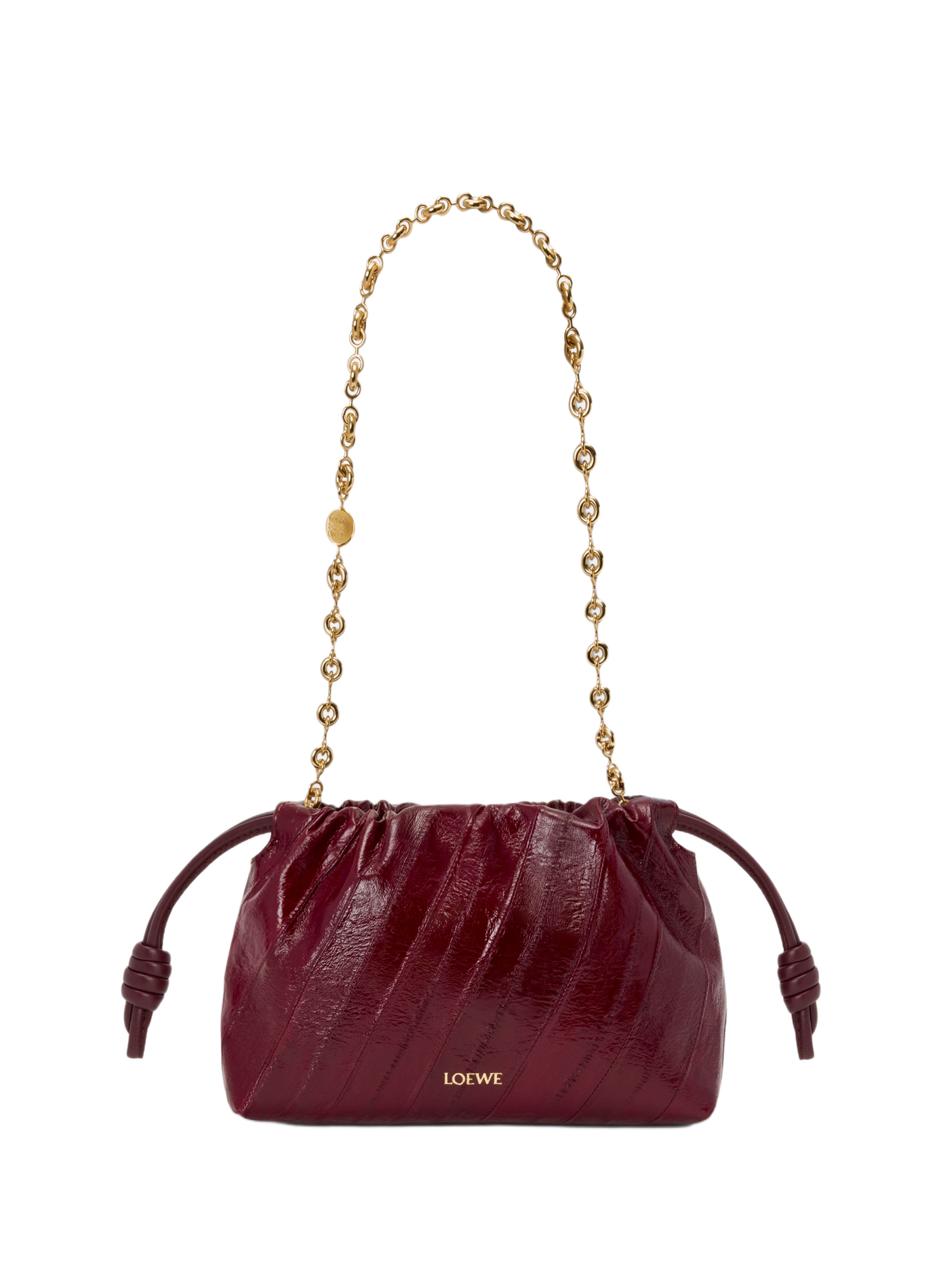 Mini Flamenco purse en cuir de myxine LOEWE Rouge