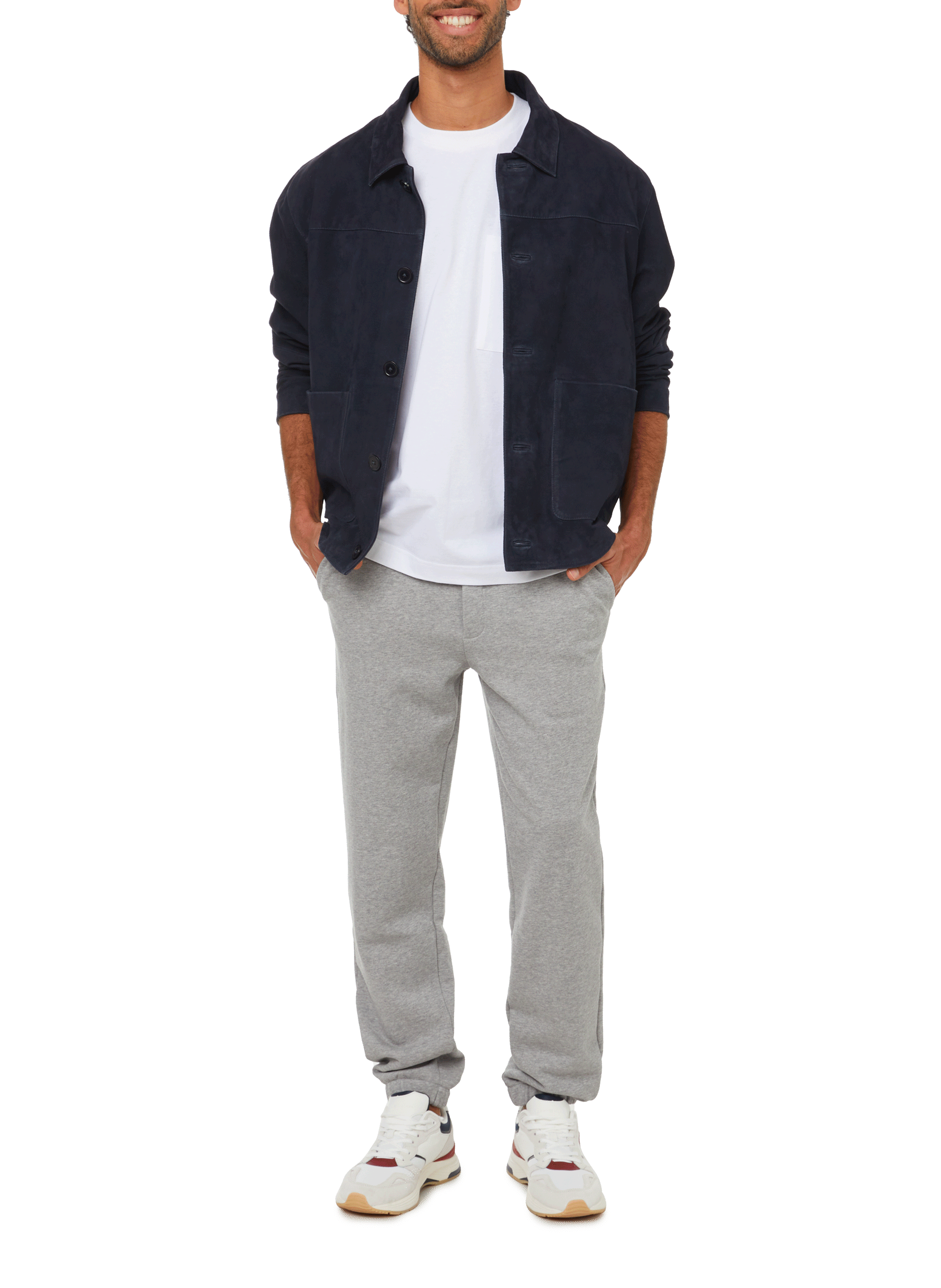 Suede jacket SAISON 1865 Blue