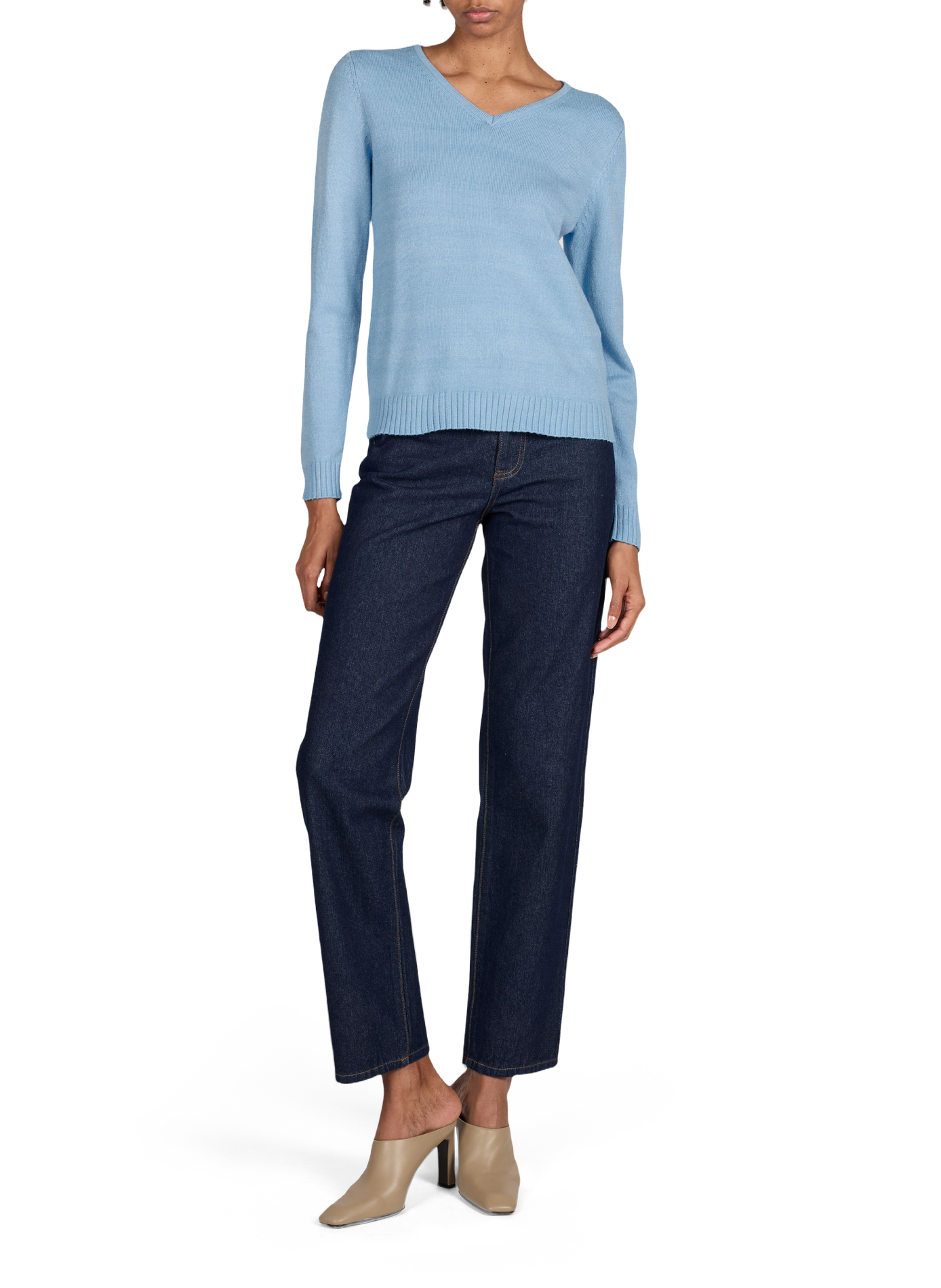 Straight-leg Vikelly jeans in cotton VILA Blue