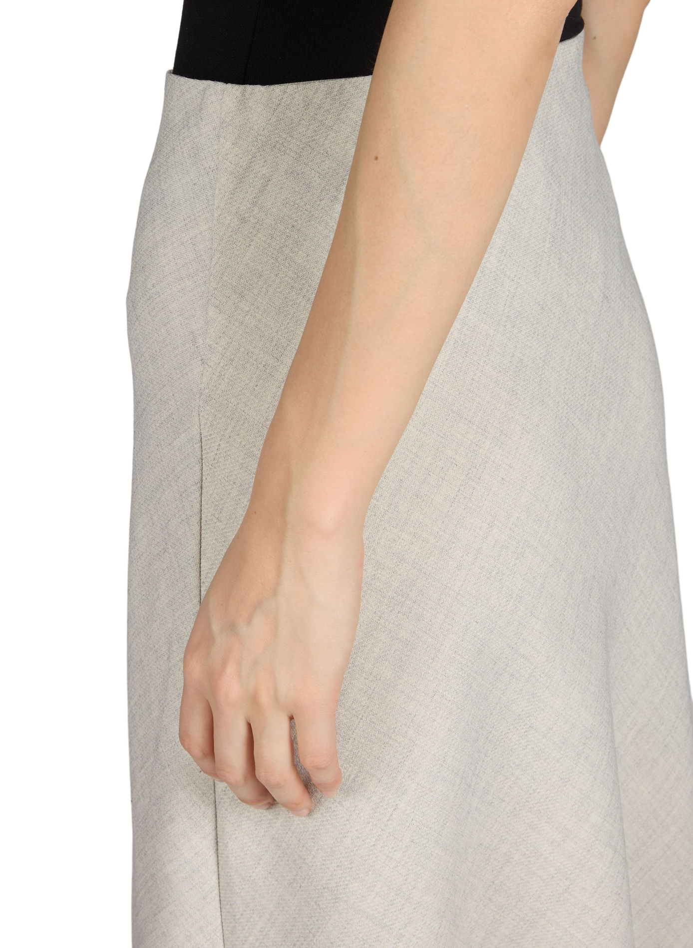 Jupe longue sirène élastiquée OBJECT Gris