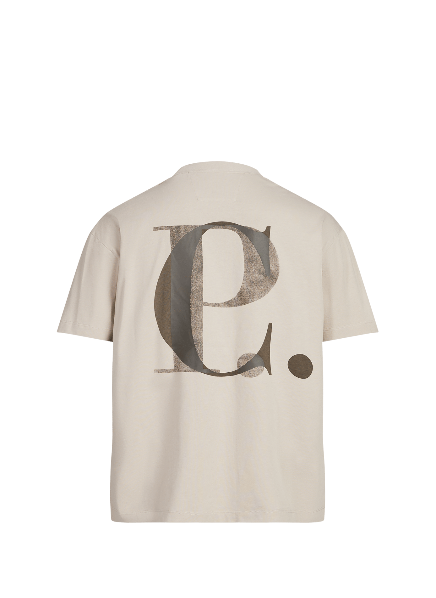 Cotton Logo T-shirt CP COMPANY Beige