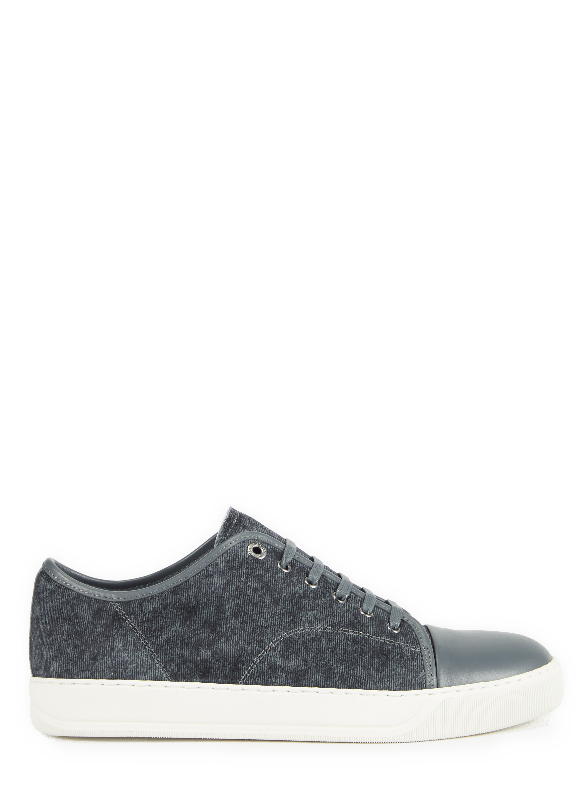 Low-top sneakers Dbb1 in calfskin leather LANVIN Grey