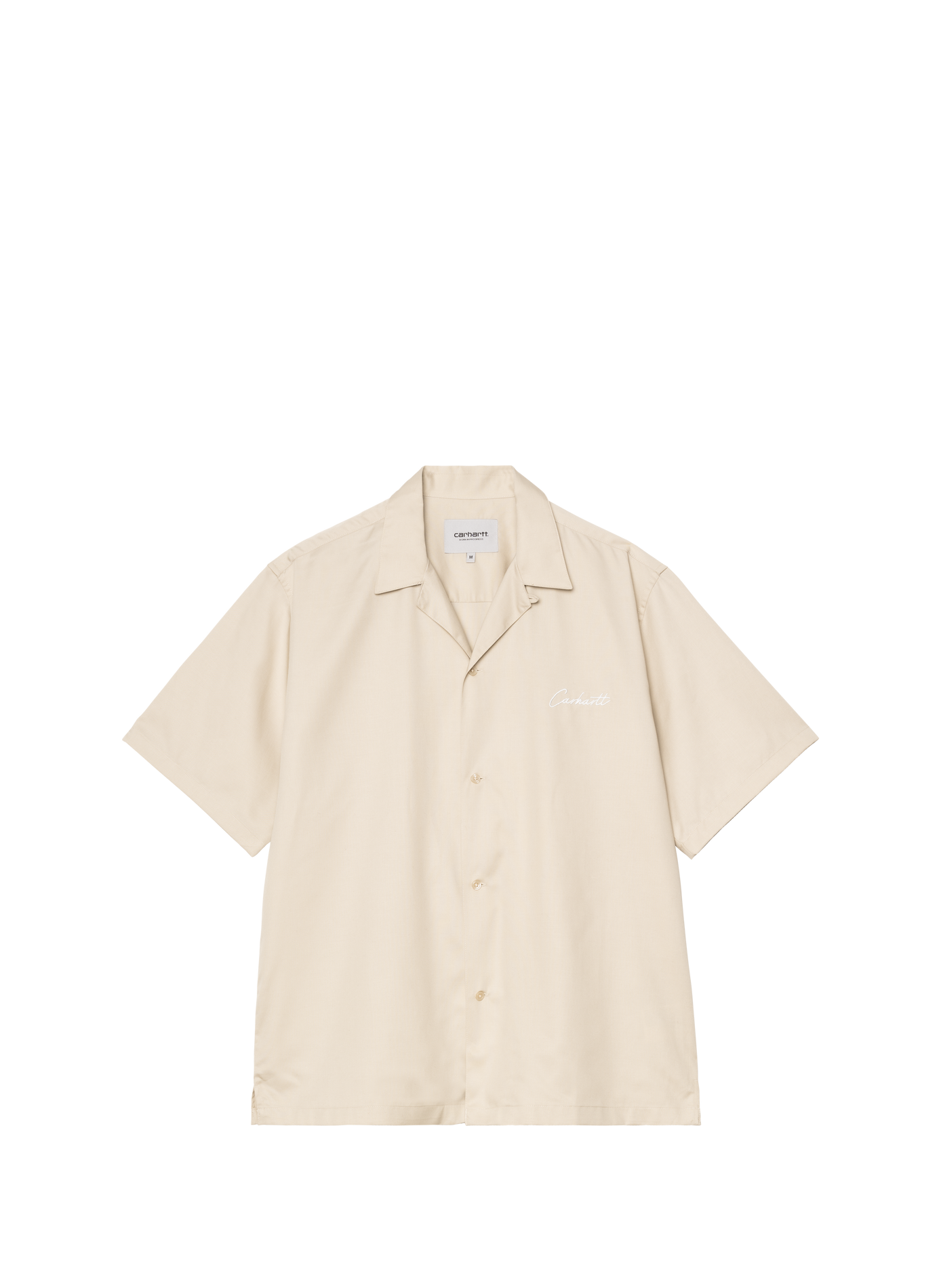 Chemise manches courtes broderie logo CARHARTT WIP Beige