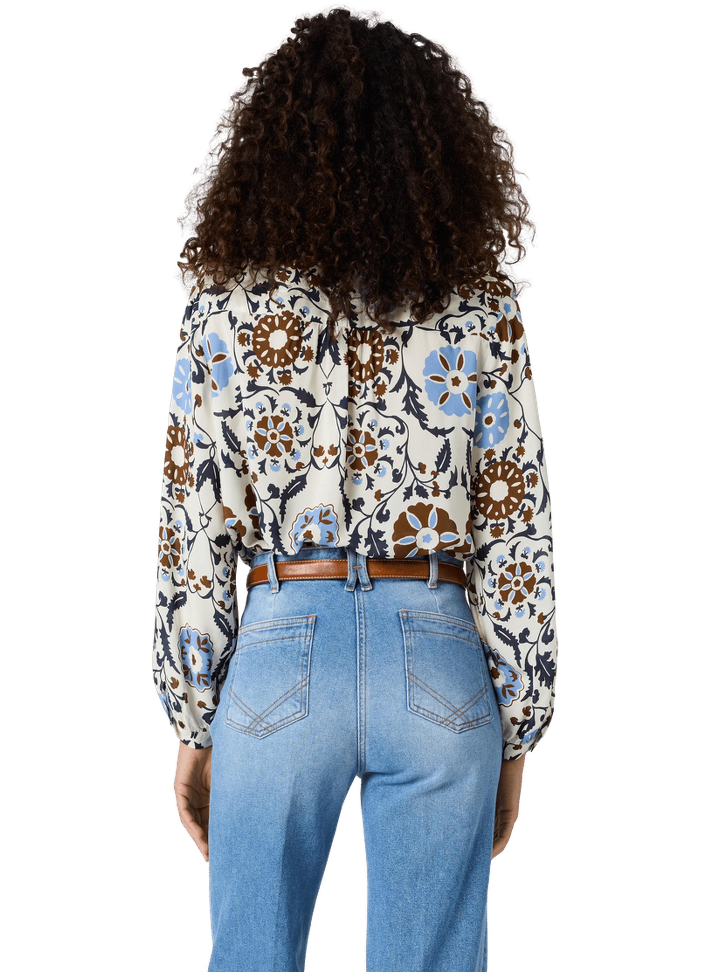 Blouse fluide imprimée - crystelle GERARD DAREL Beige