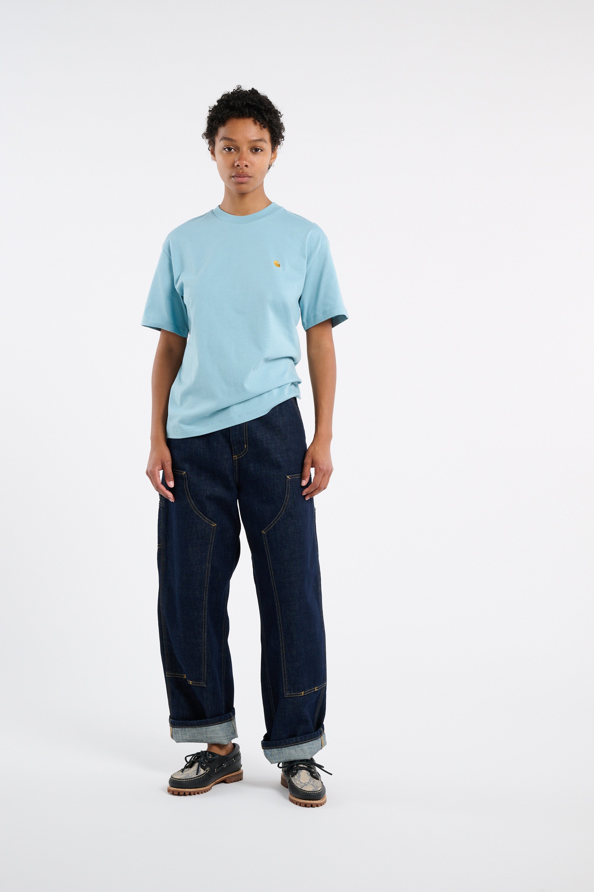 T-shirt w' s/s chase t-shirt CARHARTT WIP Bleu