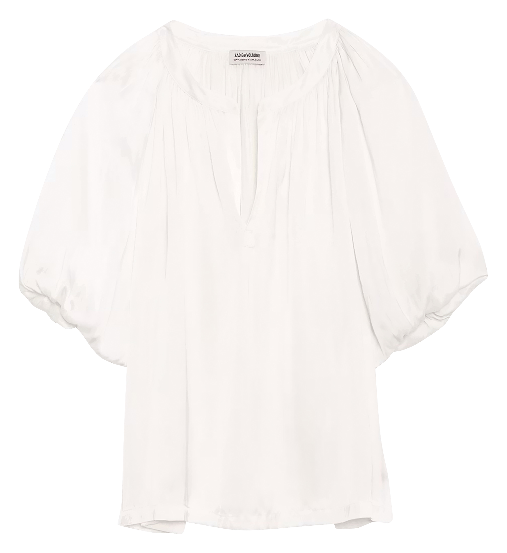 Blouse ample encolure v teko ZADIG&VOLTAIRE Blanc