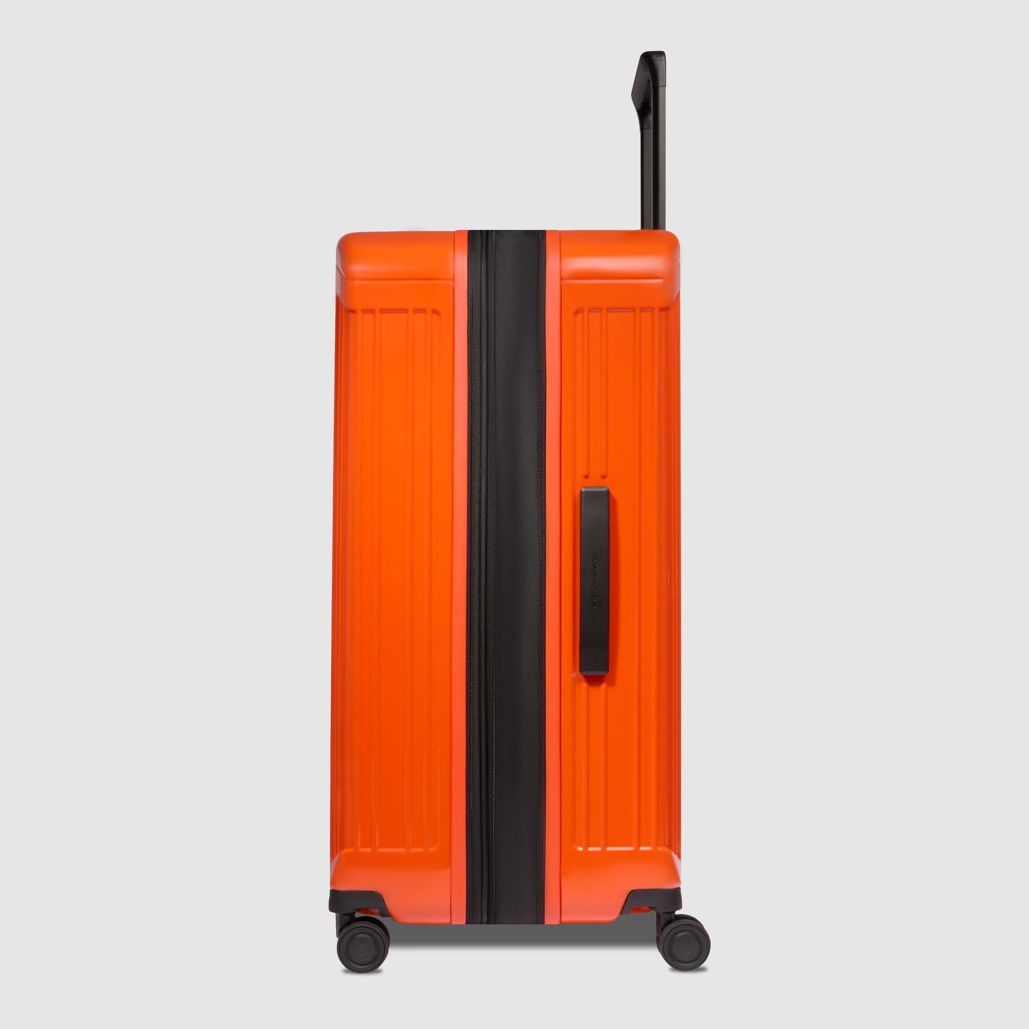 Grote uitbreidbare trolleykoffer met 4 wielen PIQUADRO Oranje