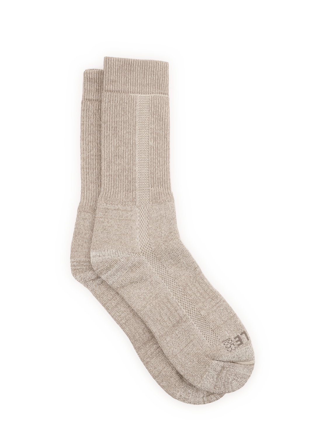 Kniekousen in geribbeld breisel AIGLE Beige