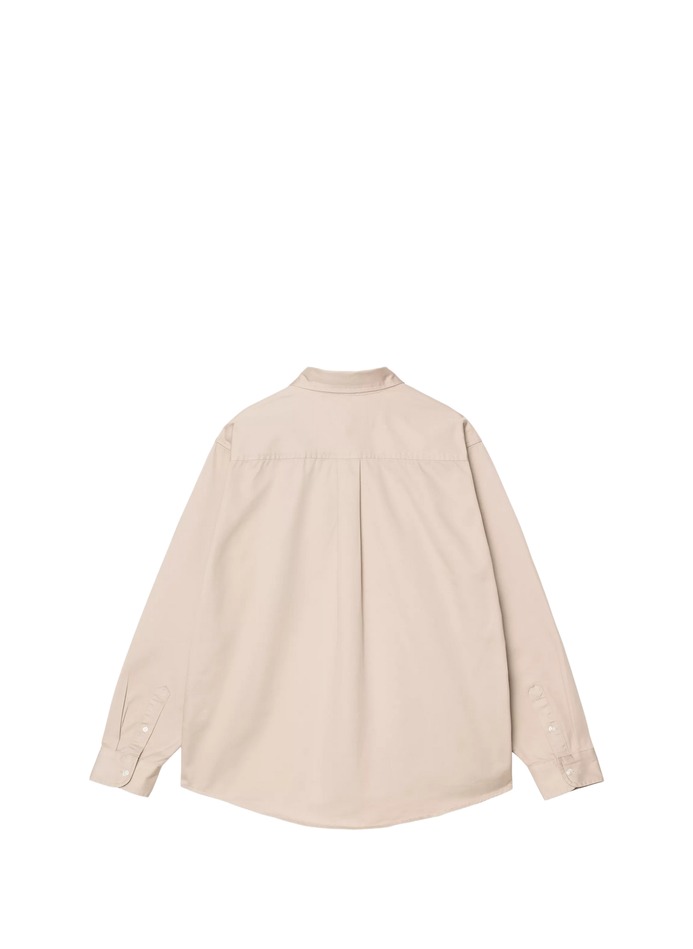 Chemise col classique manches contrastantes en coton CARHARTT WIP Beige
