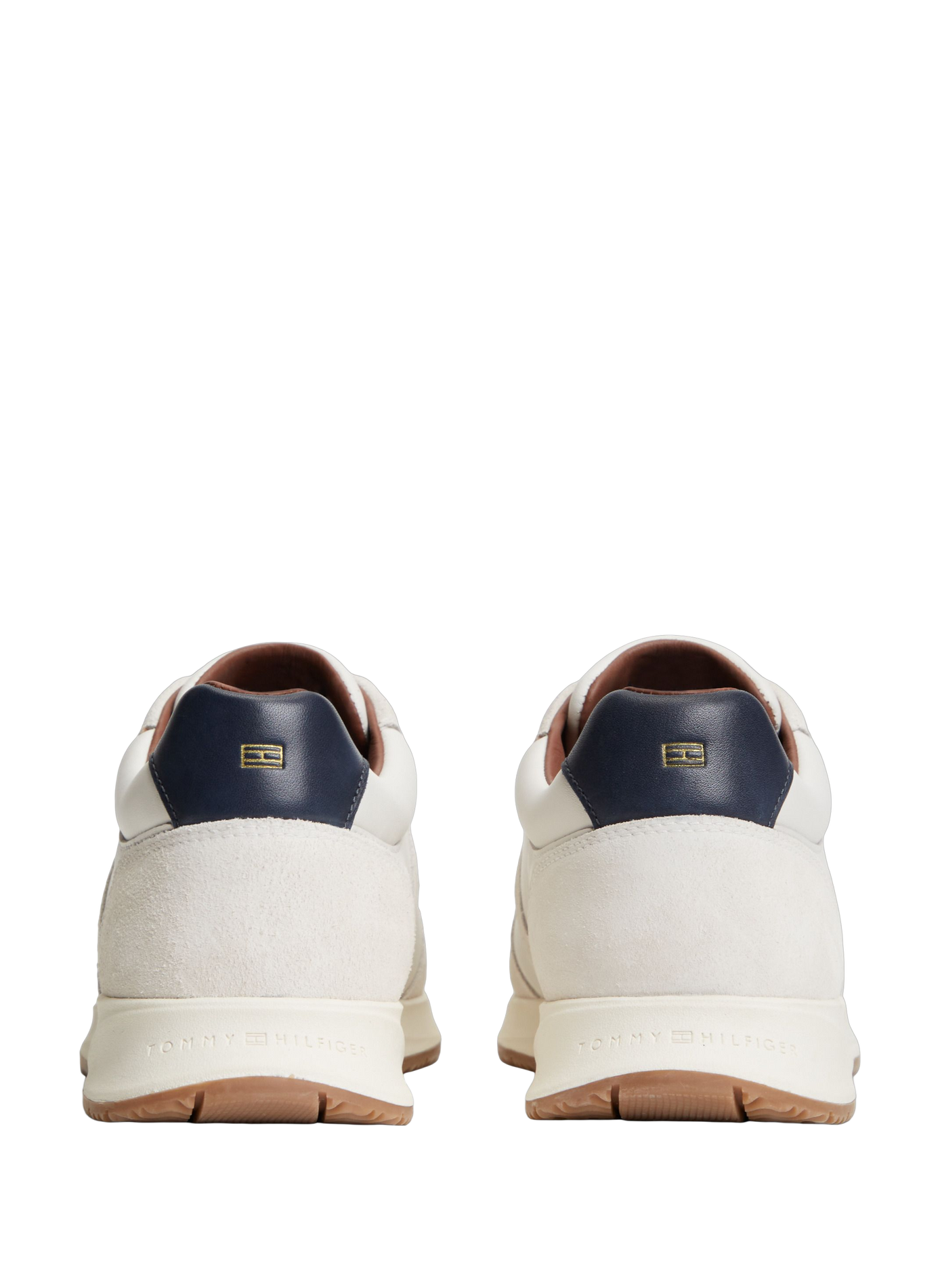 Leather lace-up sneakers | White TOMMY HILFIGER Men
