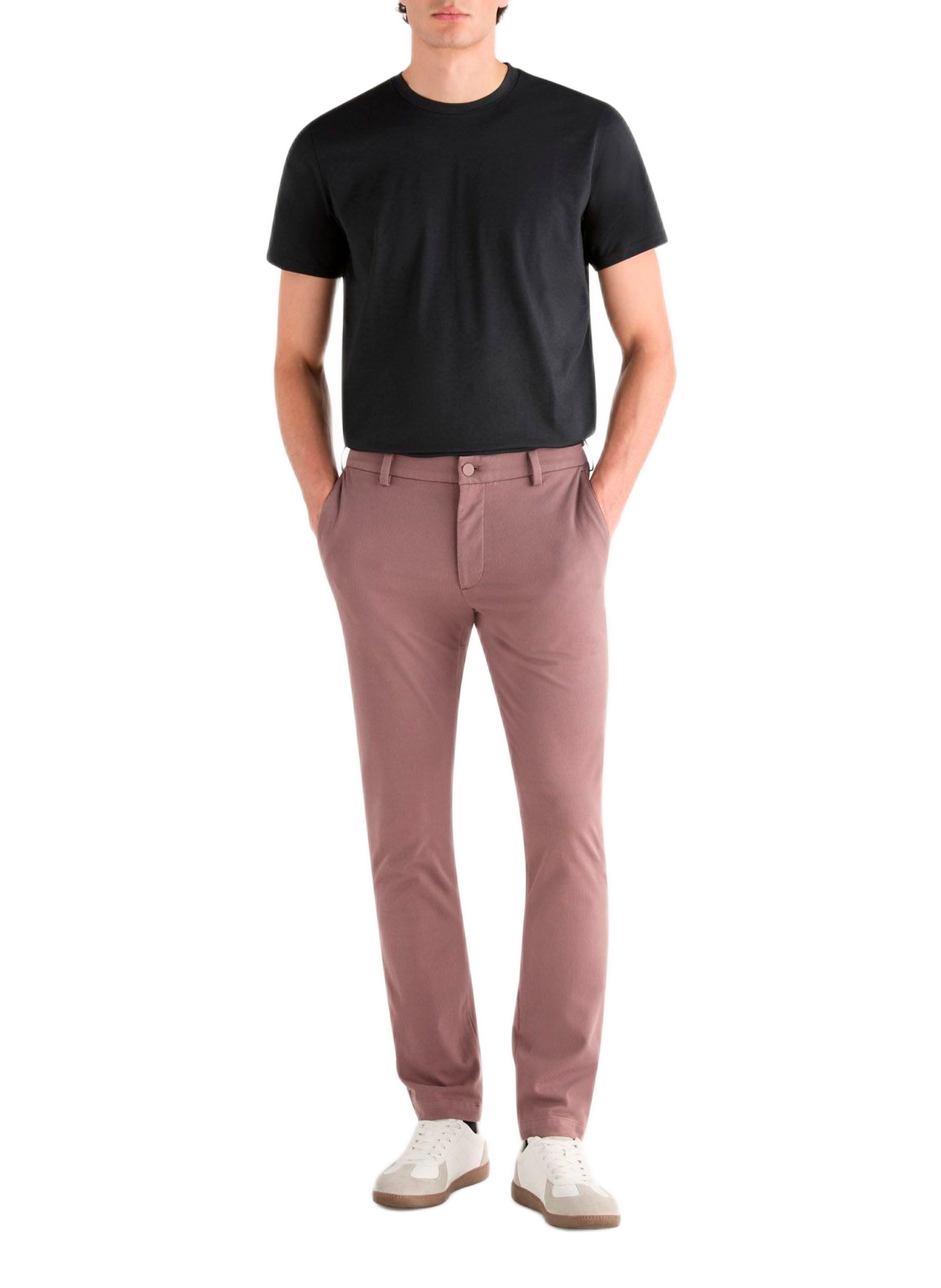 Pantalon chino en coton mélangé | Marron DOCKERS Homme
