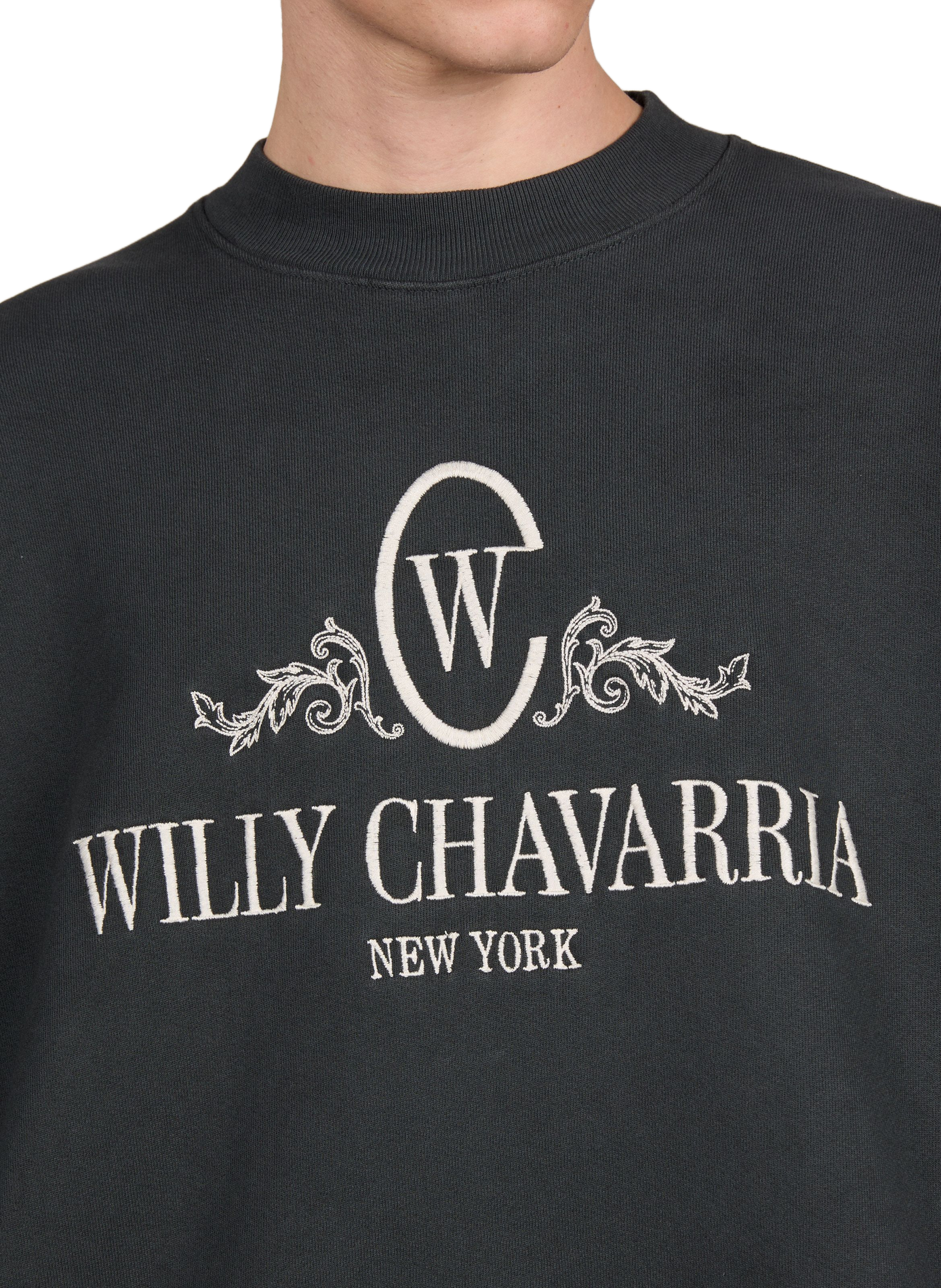 Oversized cotton sweatshirt WILLY CHAVARRIA Grey