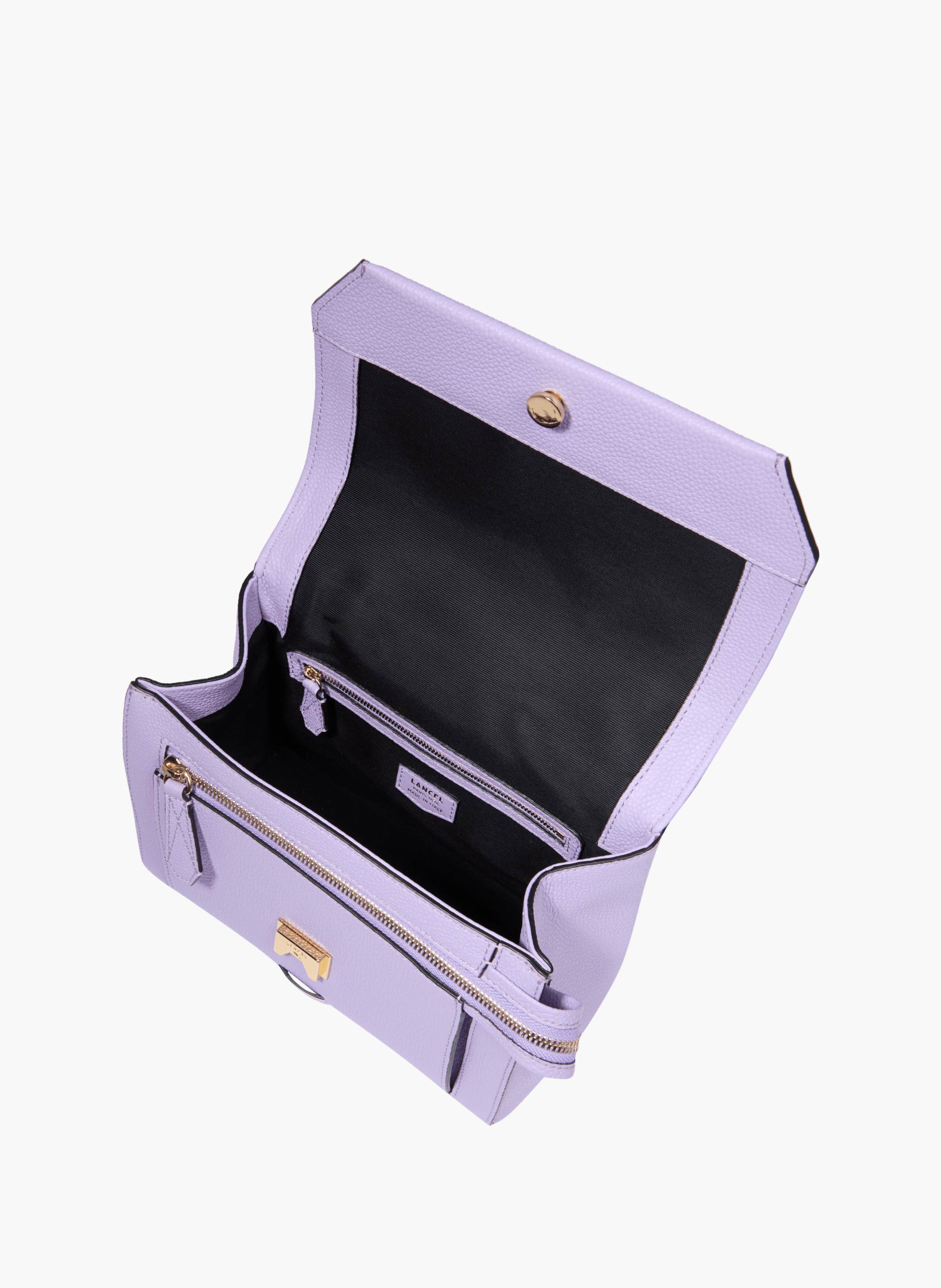 Sac rabat m ninon de lancel en cuir LANCEL Violet