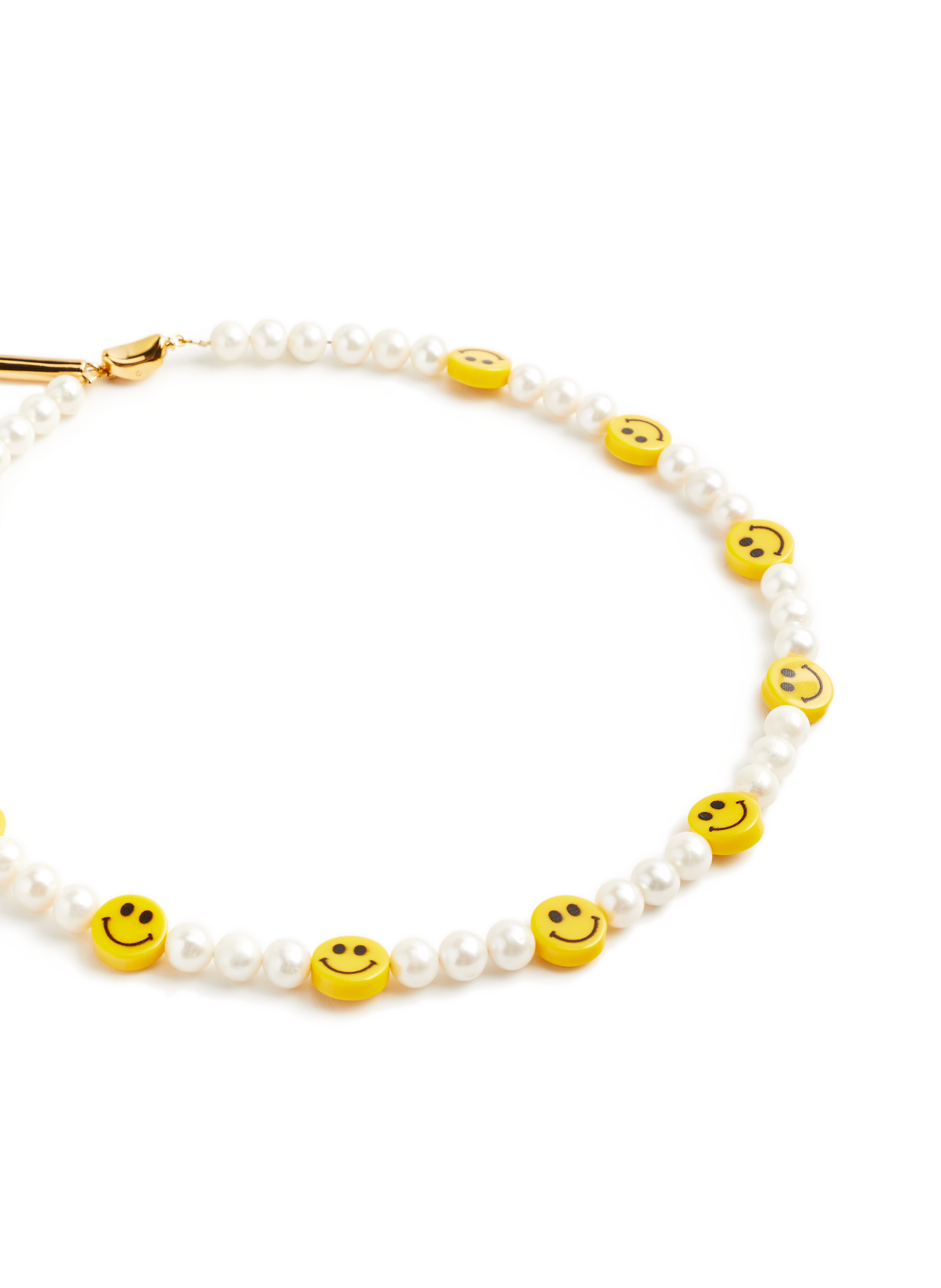 Collier perles et Smiley