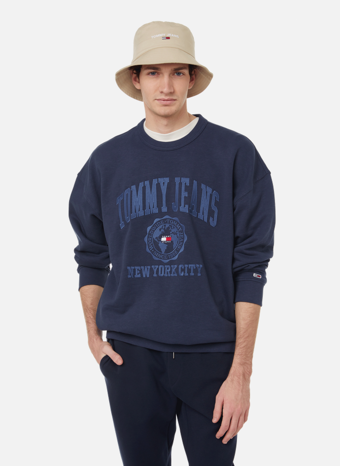Oversized cotton fleece sweatshirt TOMMY HILFIGER
