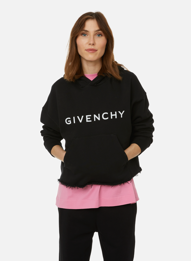 Cotton logo hoodie GIVENCHY