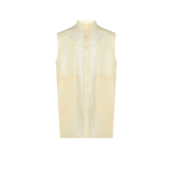 Veste sans manches en cuir