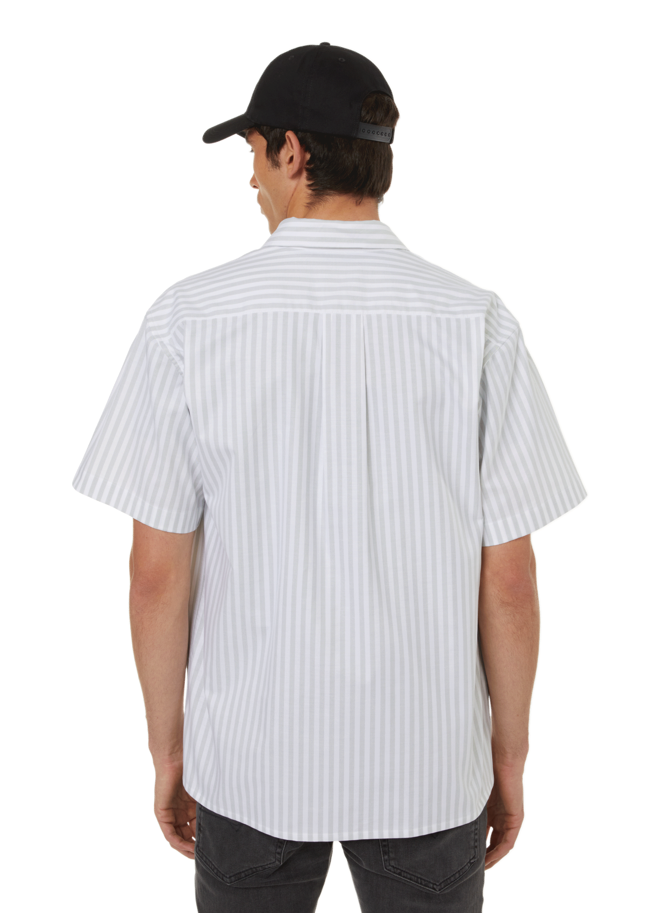 Borge striped cotton shirt EDITIONS 102 Khaki