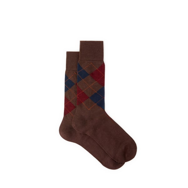Burlington Wool Blend Socks In Brown