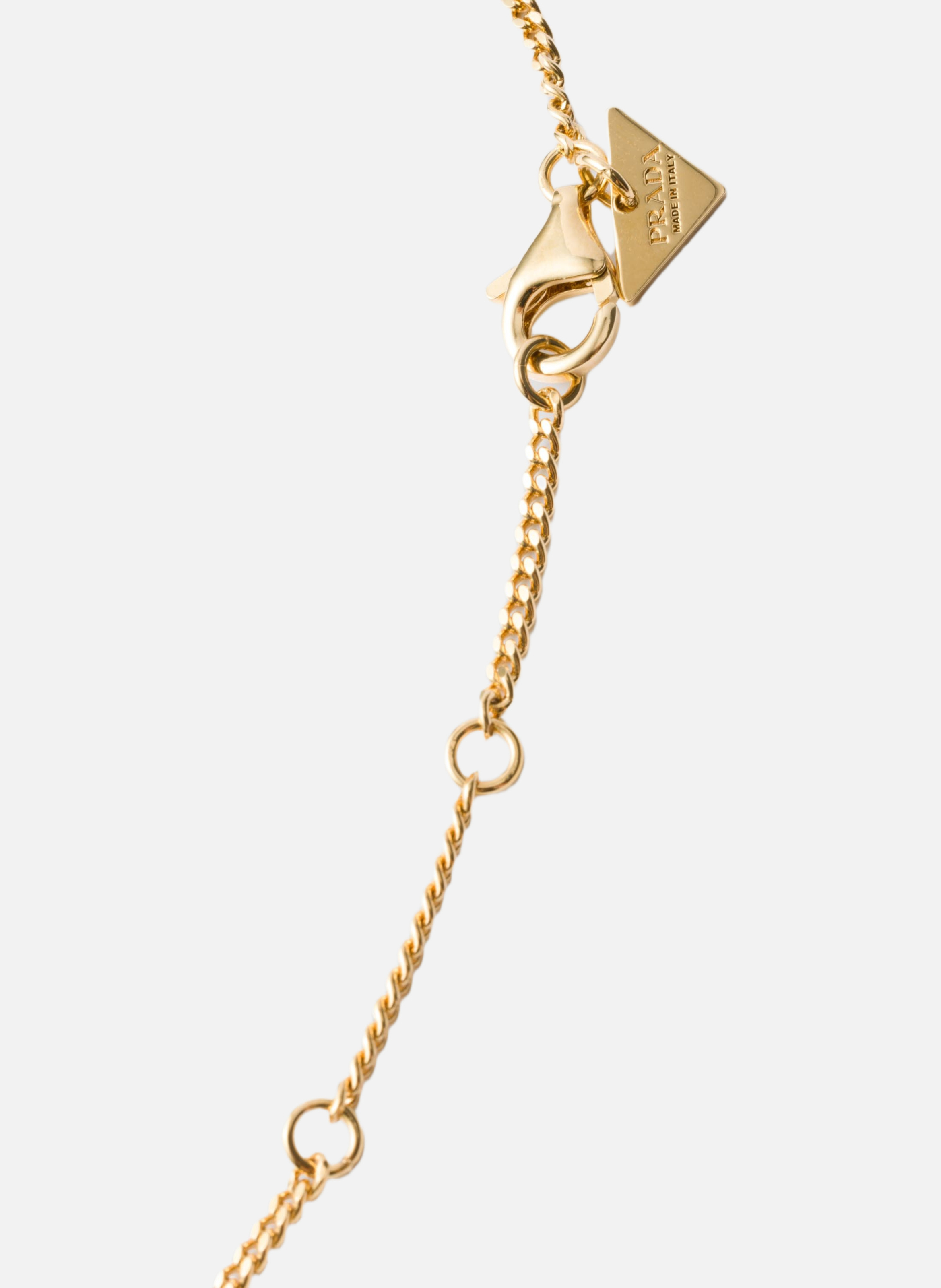 Collier en métal PRADA Argent