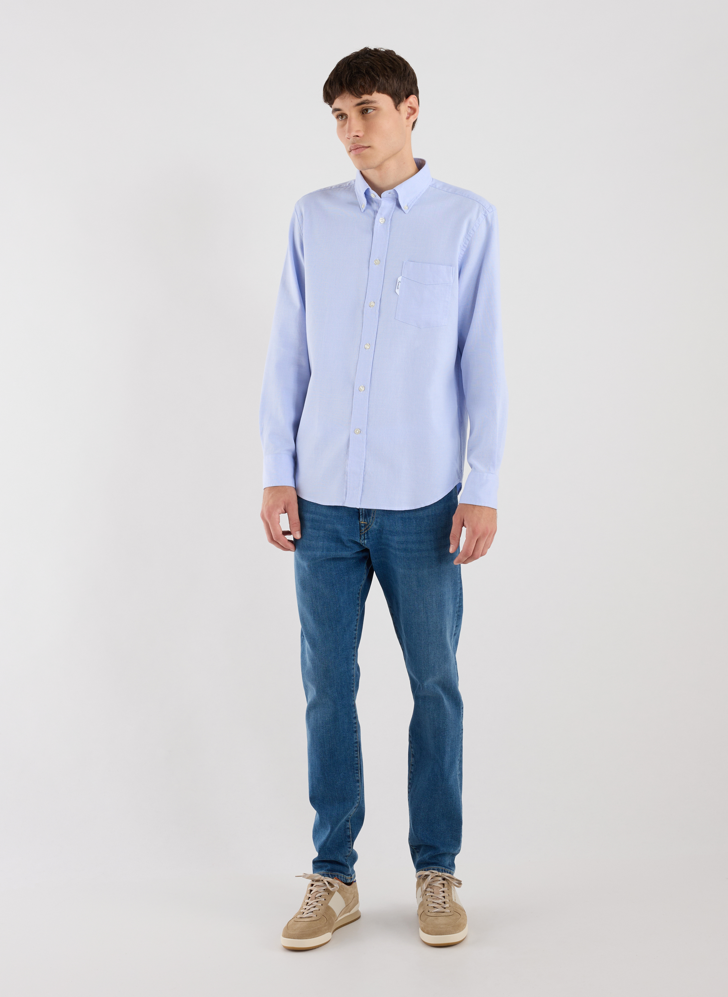 Cotton shirt FACONNABLE Blue