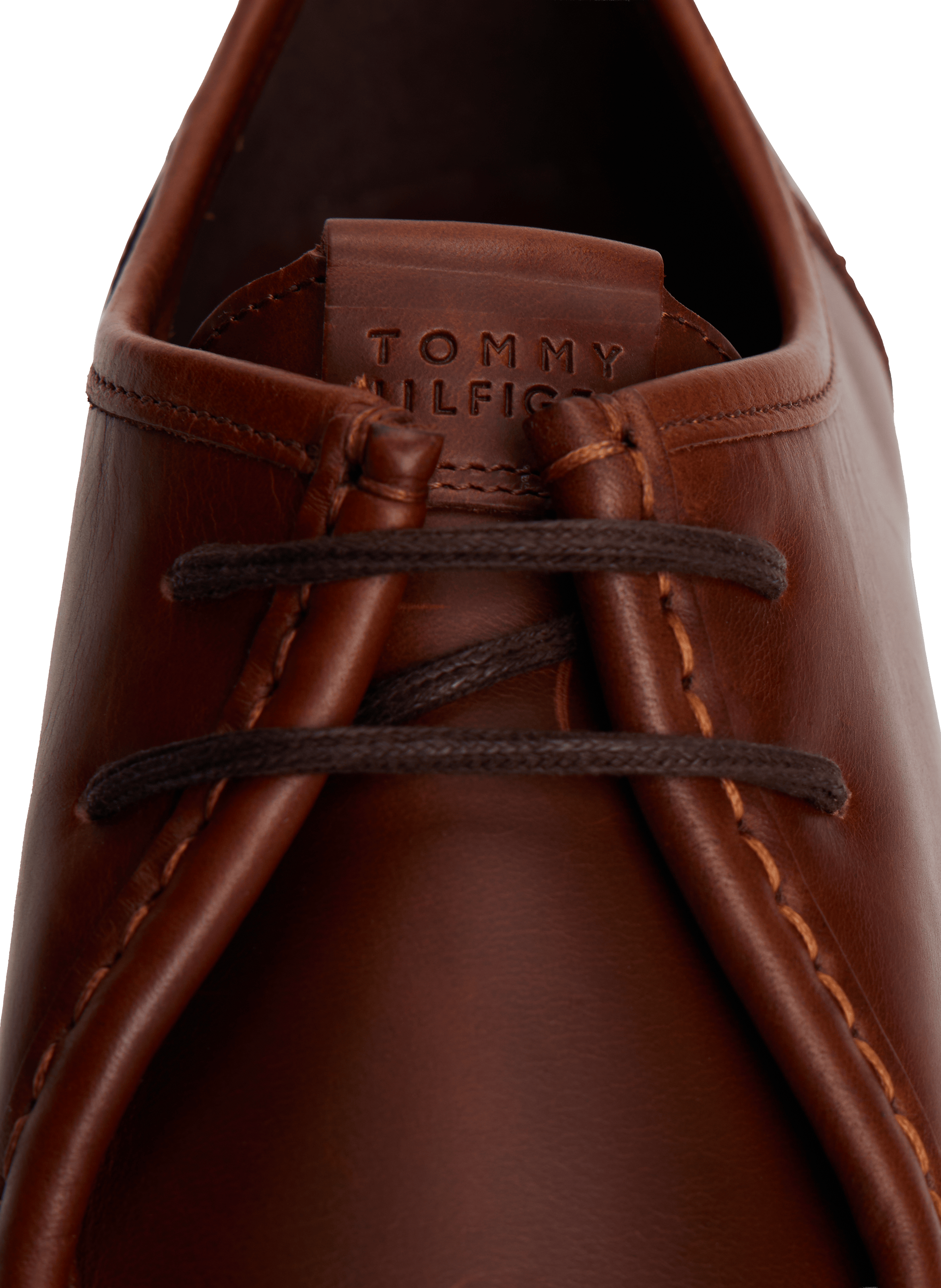 Cow leather derbies TOMMY HILFIGER Brown