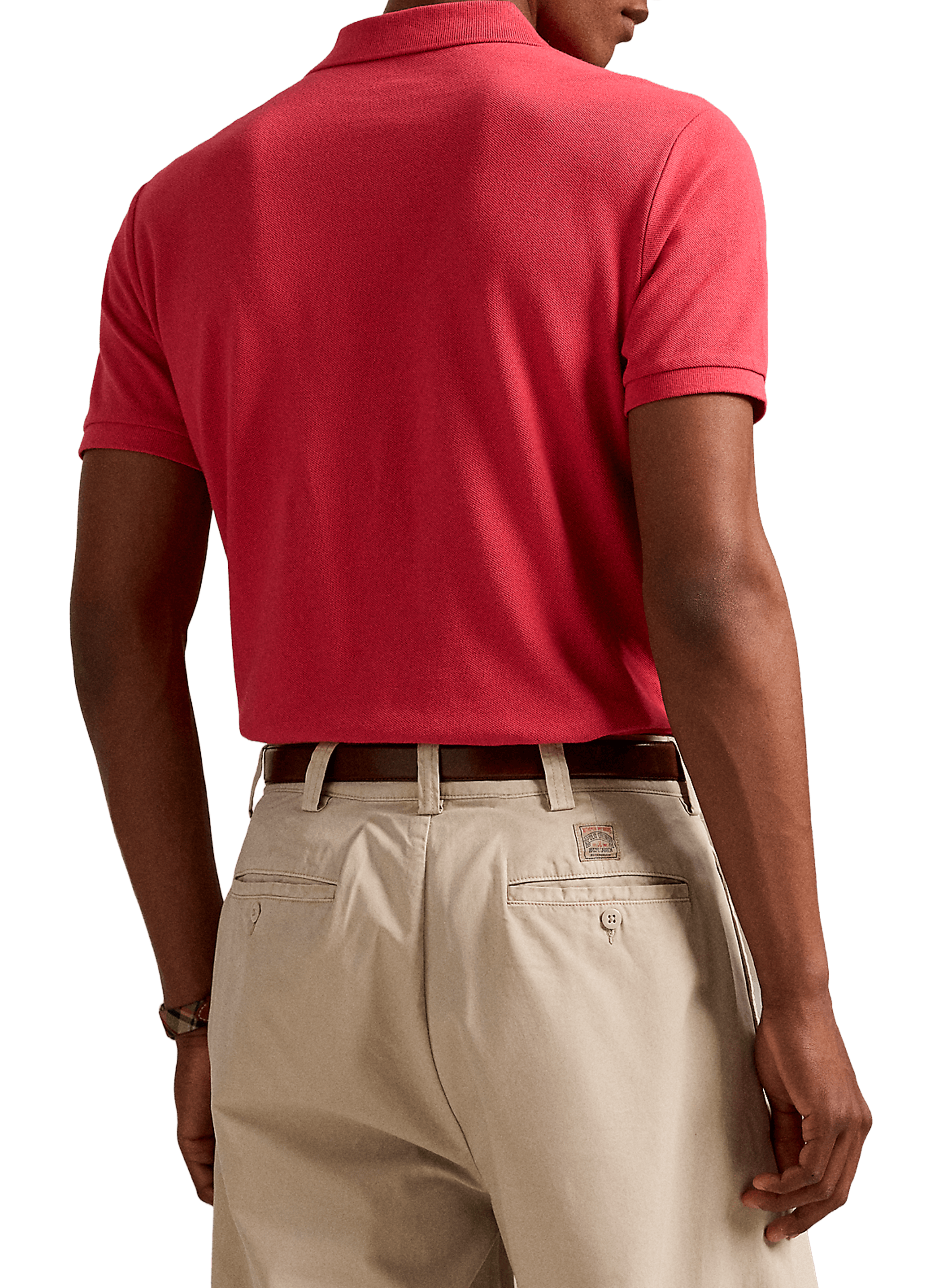 Organic cotton piqué polo shirt POLO RALPH LAUREN Red