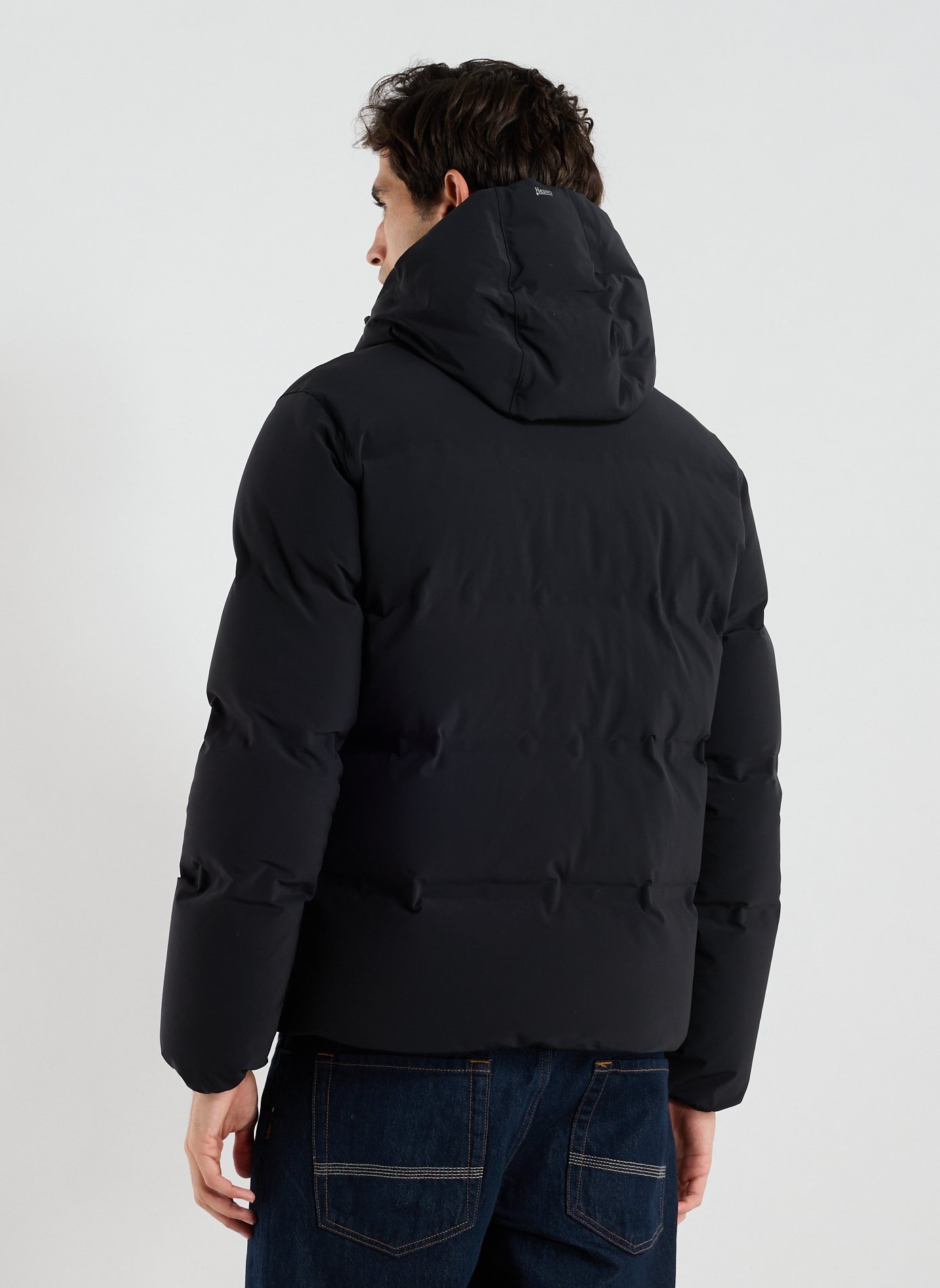 Plain down jacket HERNO Grey
