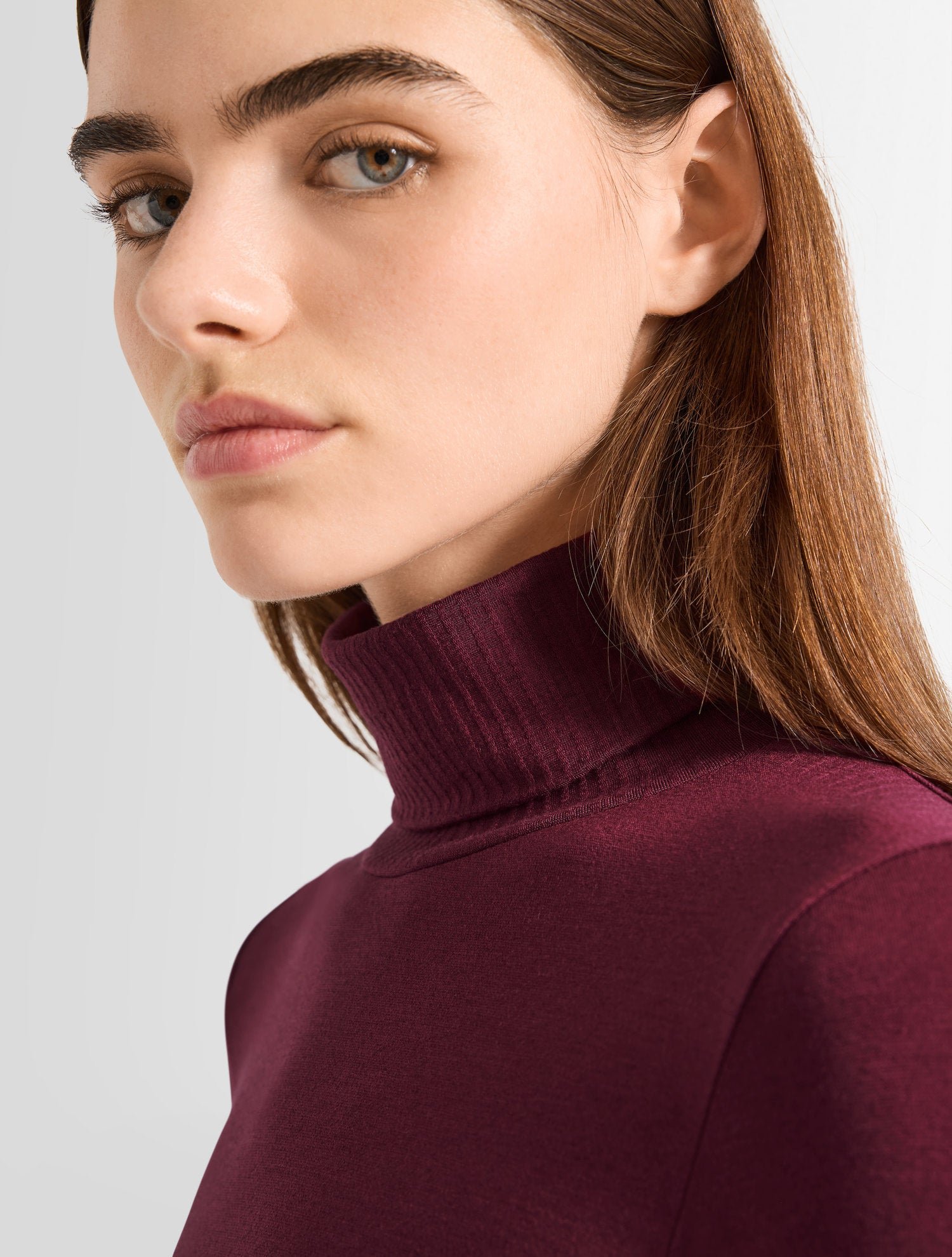 Sous pull alisier col montant coupe regular FUSALP Rouge