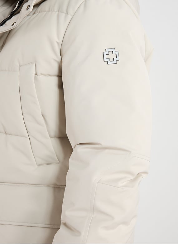 Straight hooded parka | Grey by STRELLSON Straight hooded parka Grey