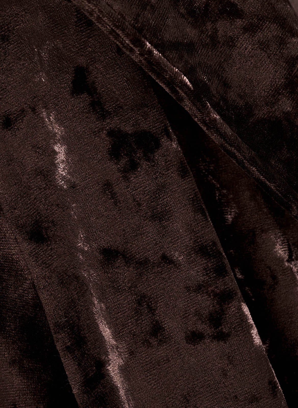 Body à capuche en velours imprimé laia BA&SH Noir