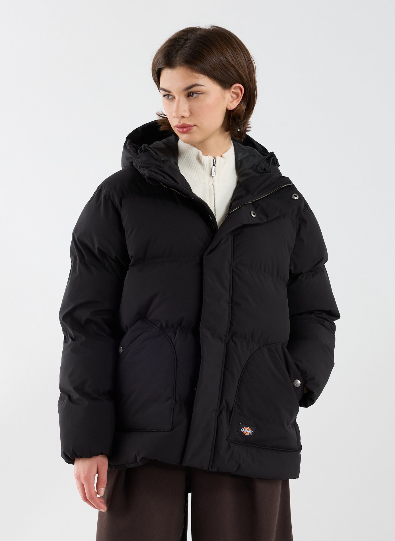 DICKIES Doudoune matelassée à capuche Noir