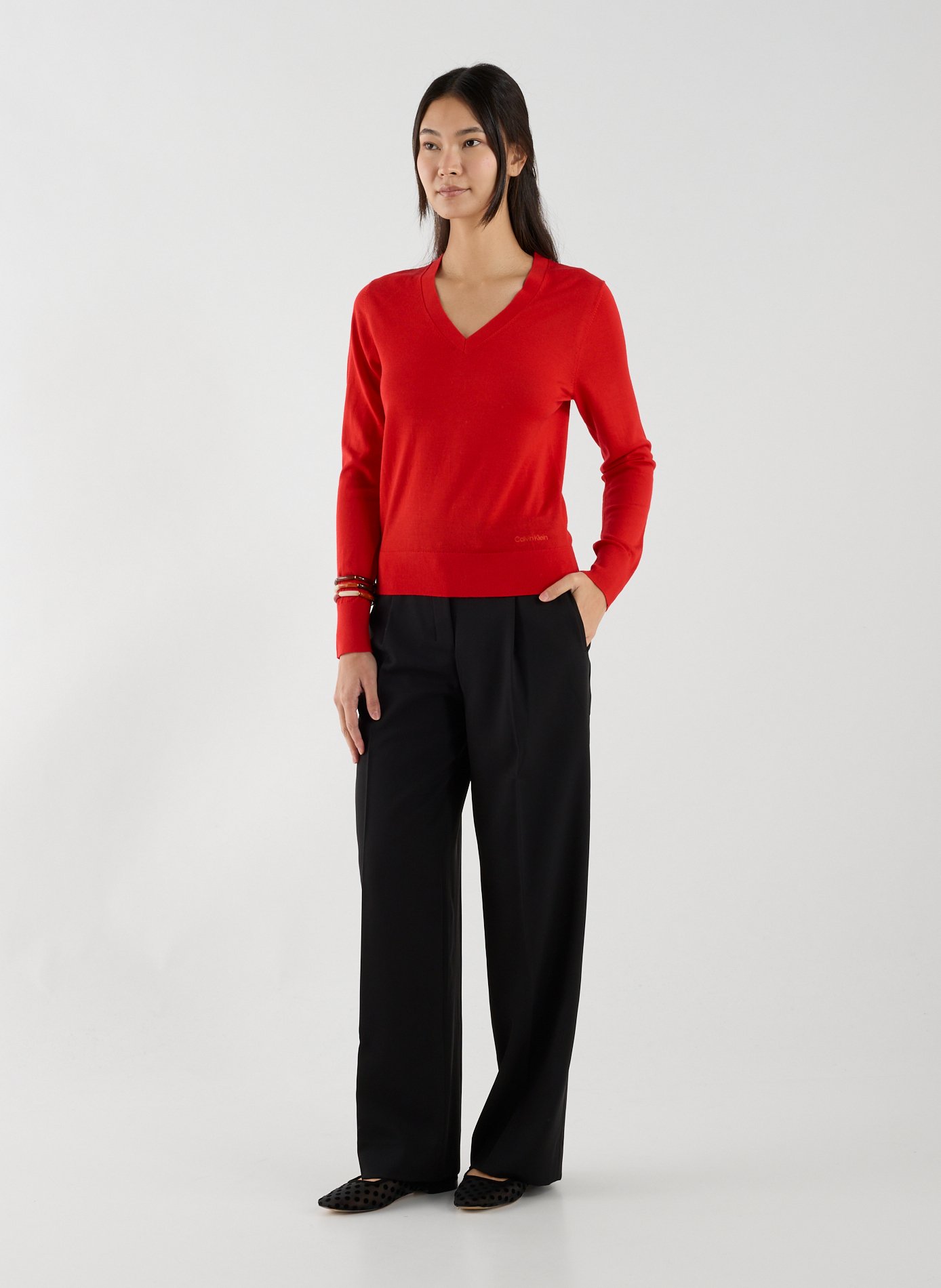 Crew-neck jumper CALVIN KLEIN Red