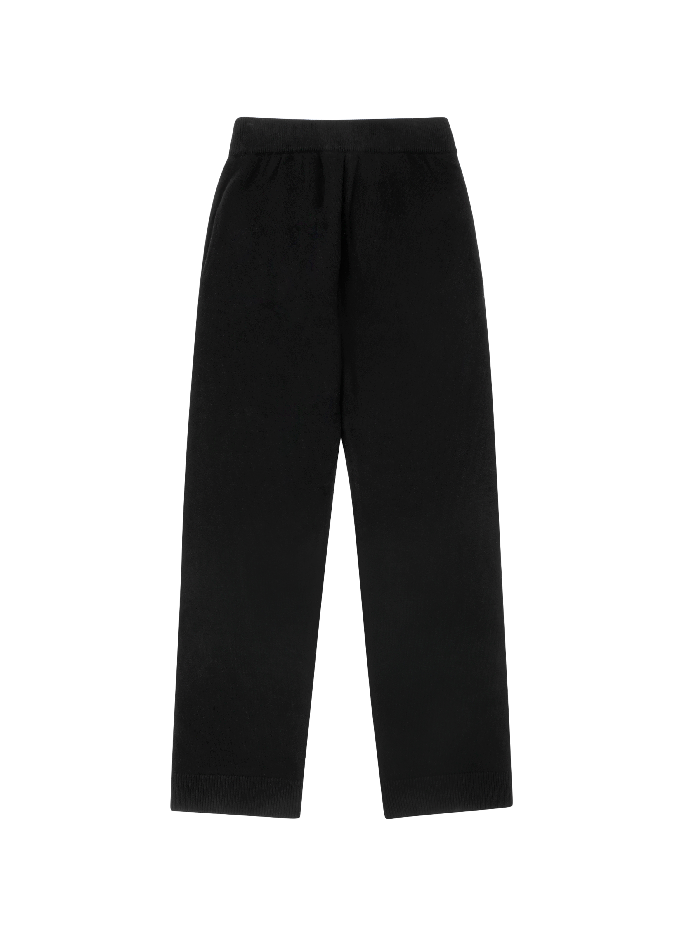 Straight wool trousers in merino and cashmere ENTIRE STUDIOS Black